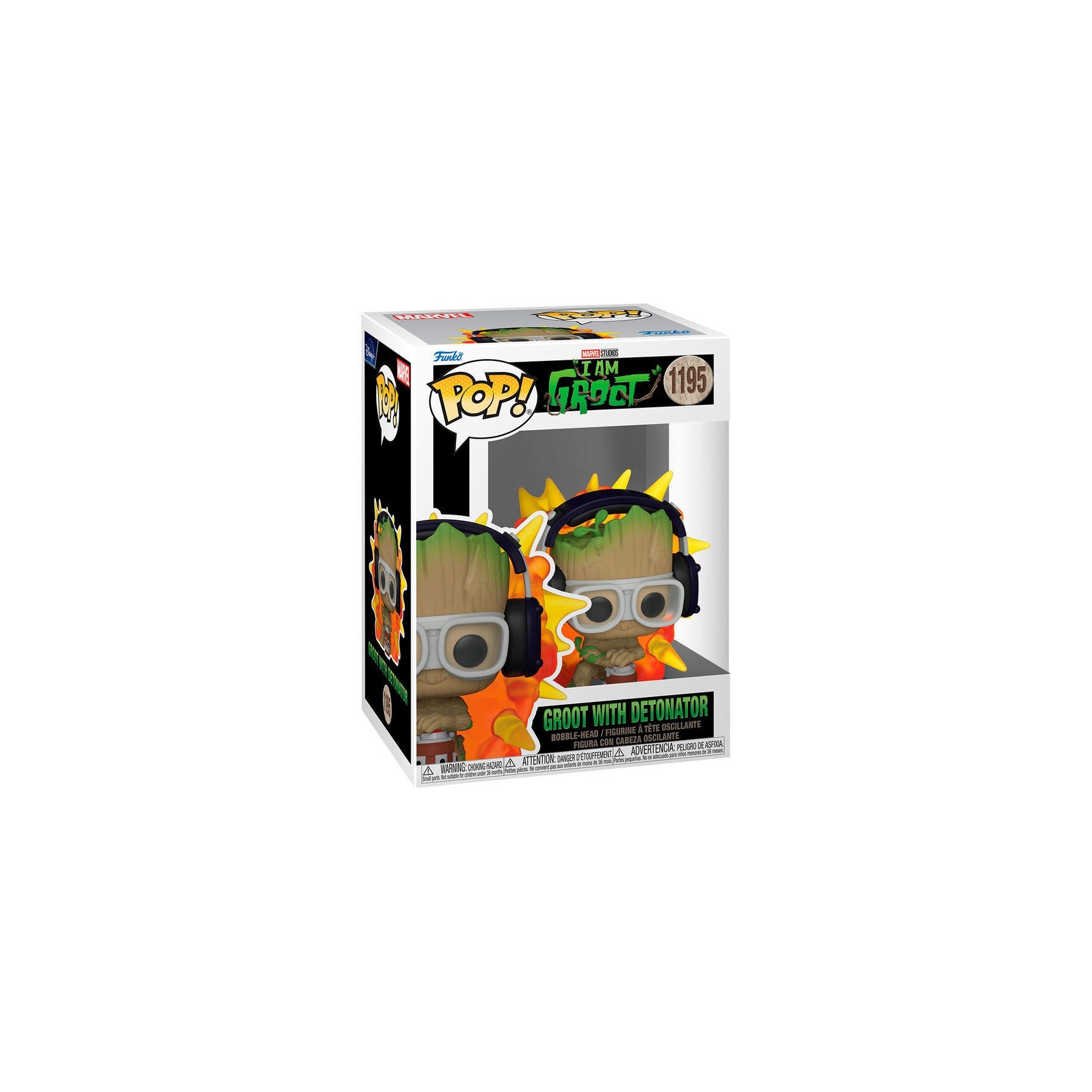 Figura Pop Marvel I Am Groot Groot With Detonator
