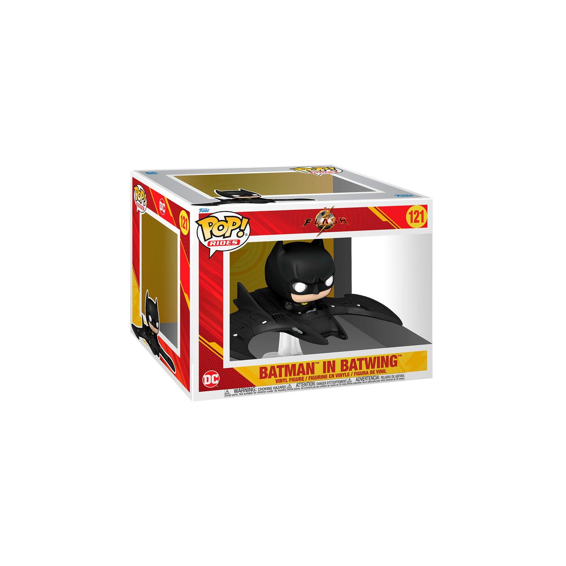 Figura Pop Ride Deluxe Dc Comics The Flash Batman In Batwing