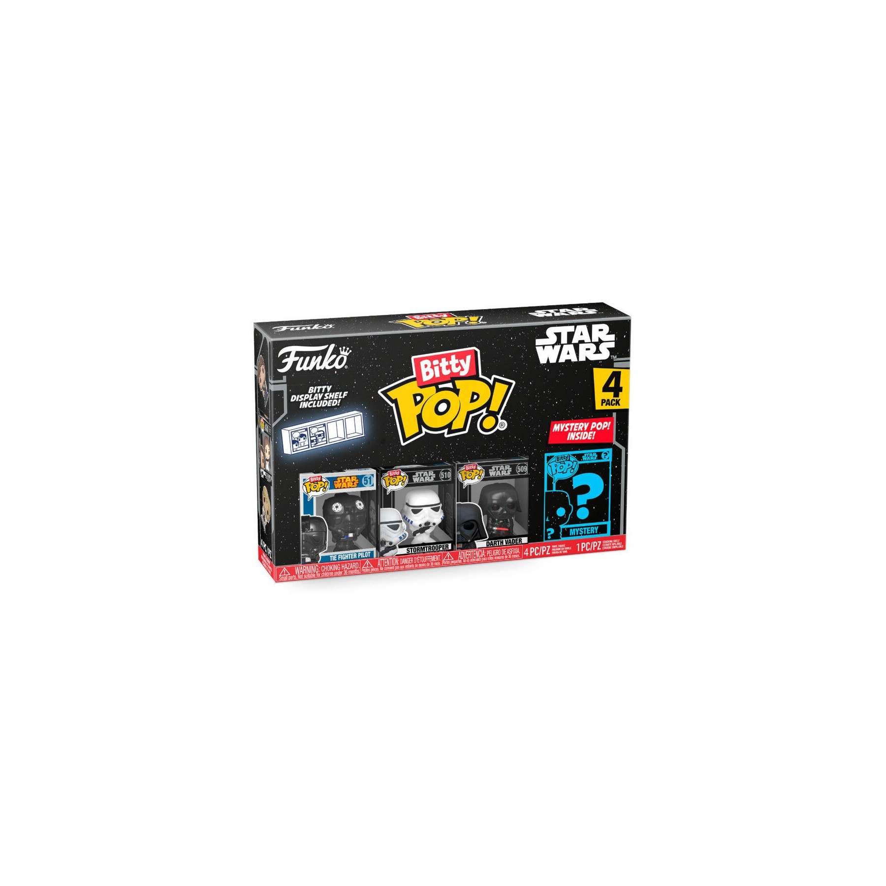 Blister 4 Figuras Bitty Pop Star Wars Darth Vader