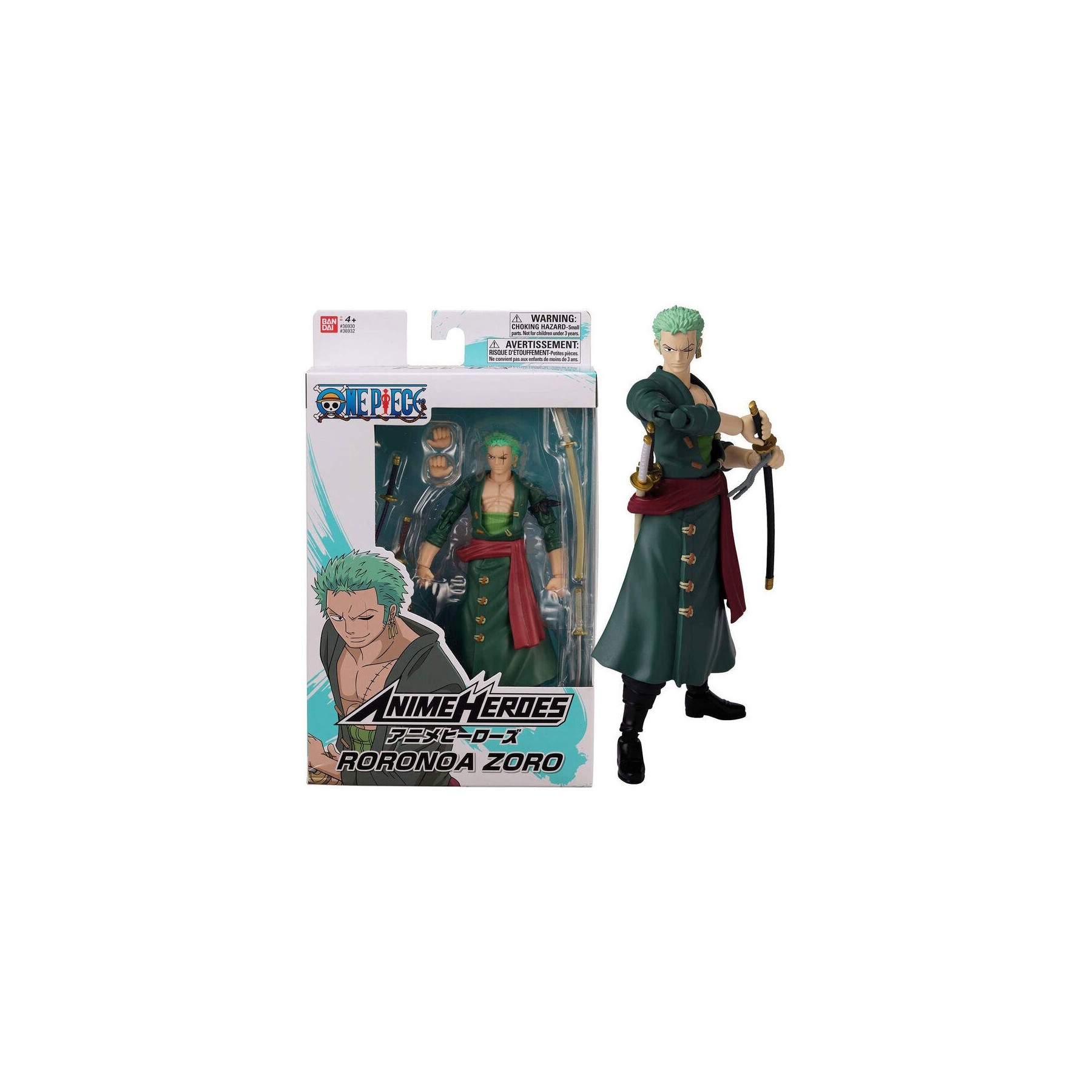 Figura Roronoa Zoro Anime Heroes One Piece 17Cm