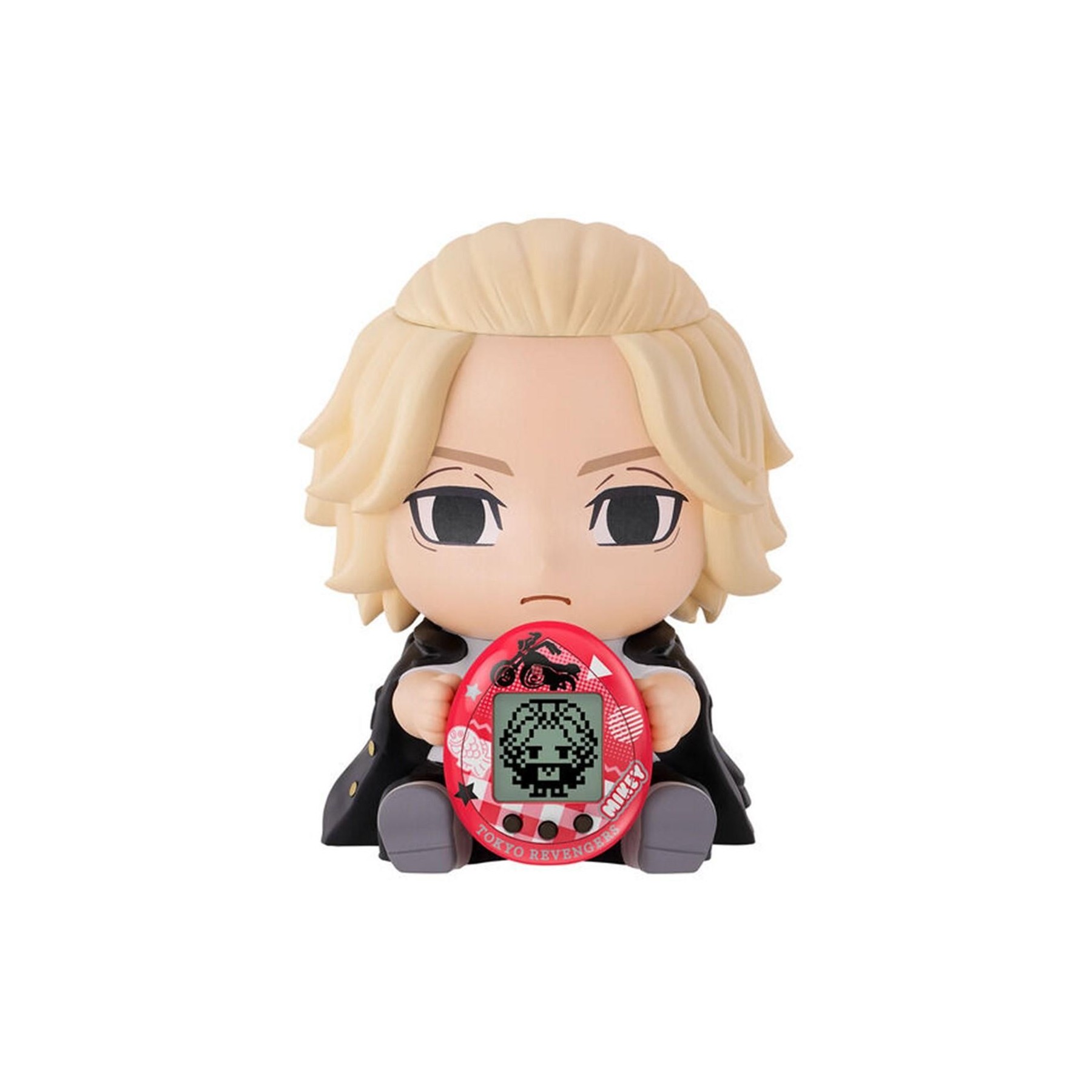 Figura Soporte Manjiro + Tamagotchi Hugmy Tokyo Revengers