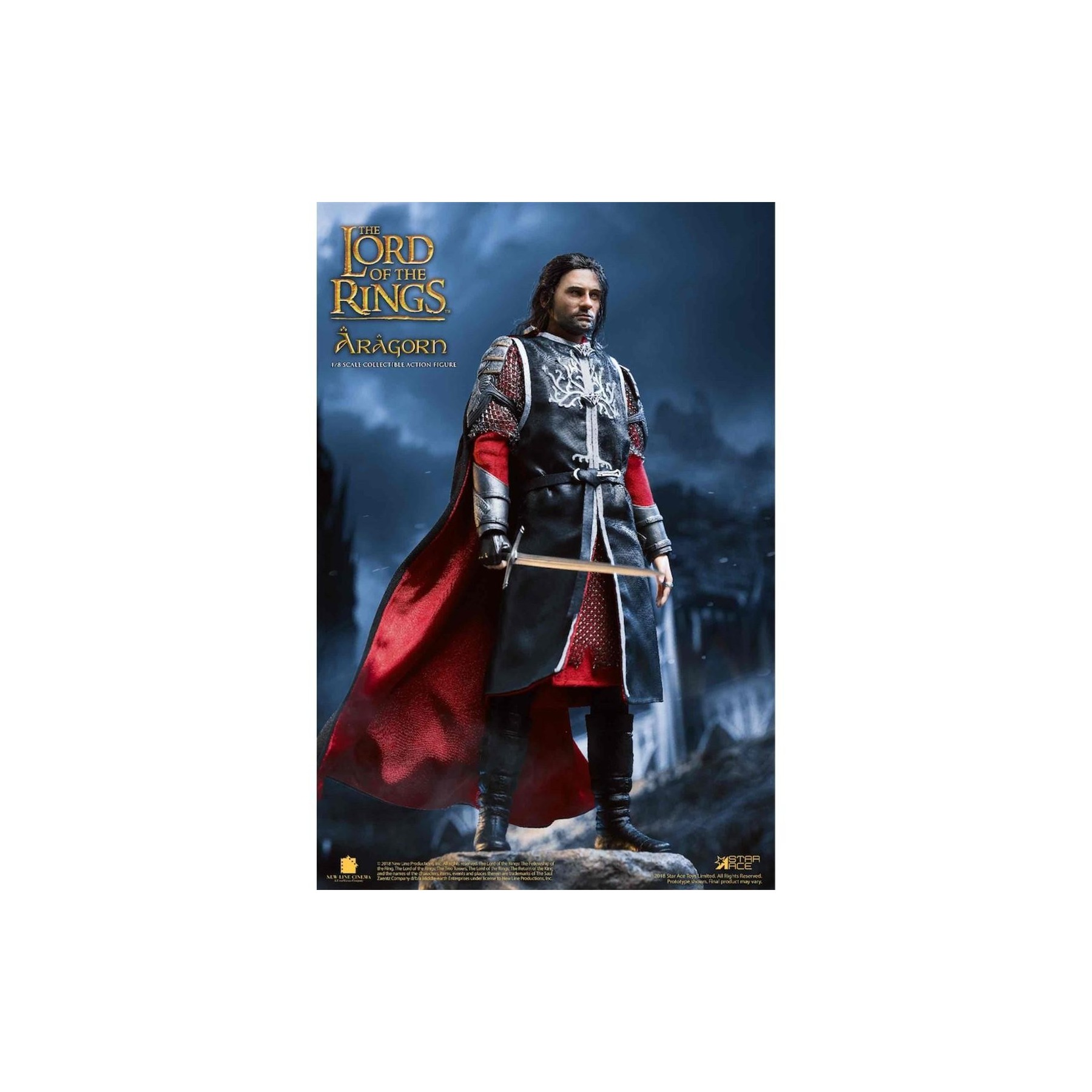 Figura Real Master Aragorn Deluxe Version El Señor De Los An