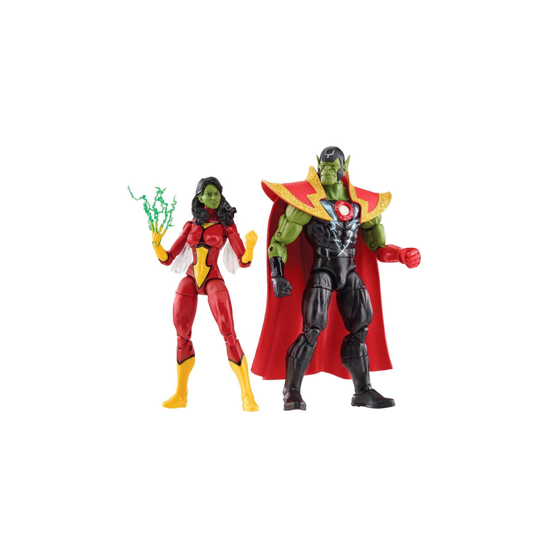 Figuras Skrull Queen & Super Skrull Beyond Earth Mightiest L