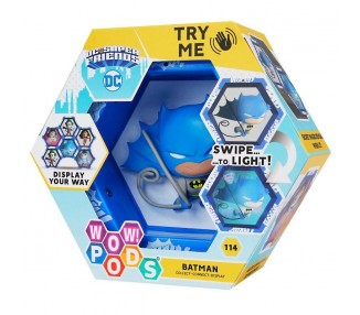 Figura Led Wow! Pod Batman Blue Metallic Dc Comics
