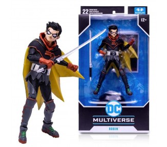 Figura Robin Damian Wayne Multiverse Dc Comics 18Cm