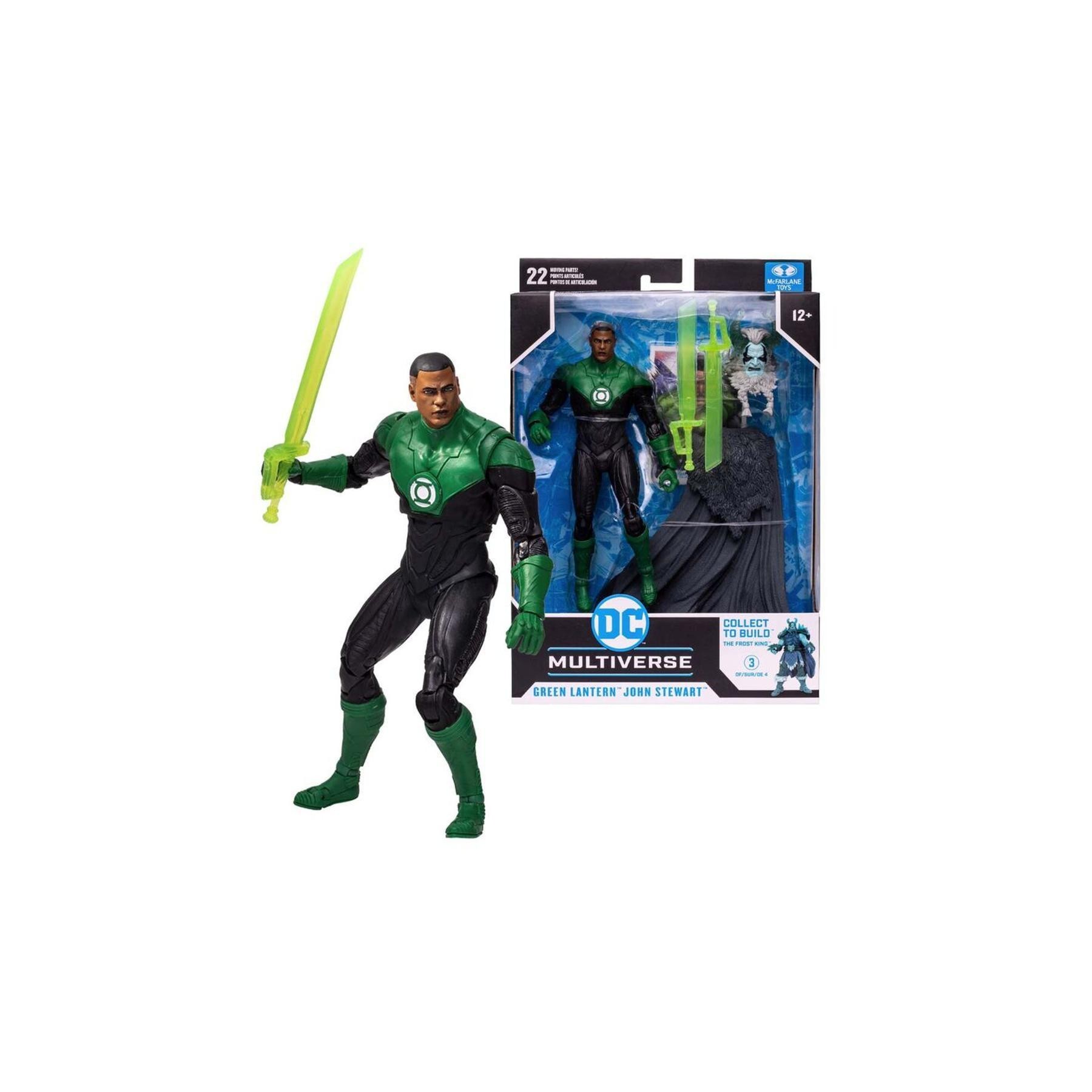 Figura John Stewart Green Lantern Multiverse Dc Comics 18Cm