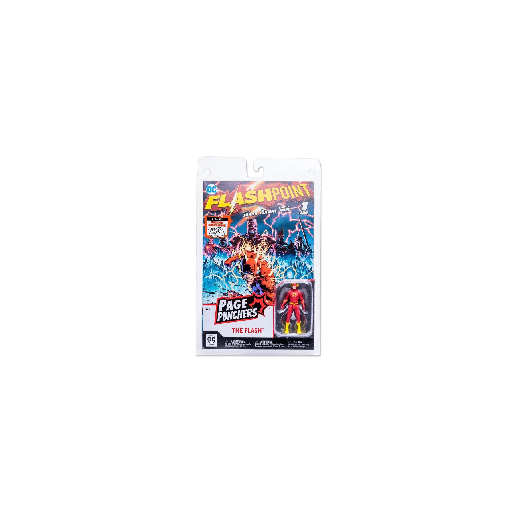 Figura The Flash + Comic Flashpoint Dc Comics 7Cm