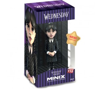 Figura Minix Miercoles Addams Wednesday 12Cm
