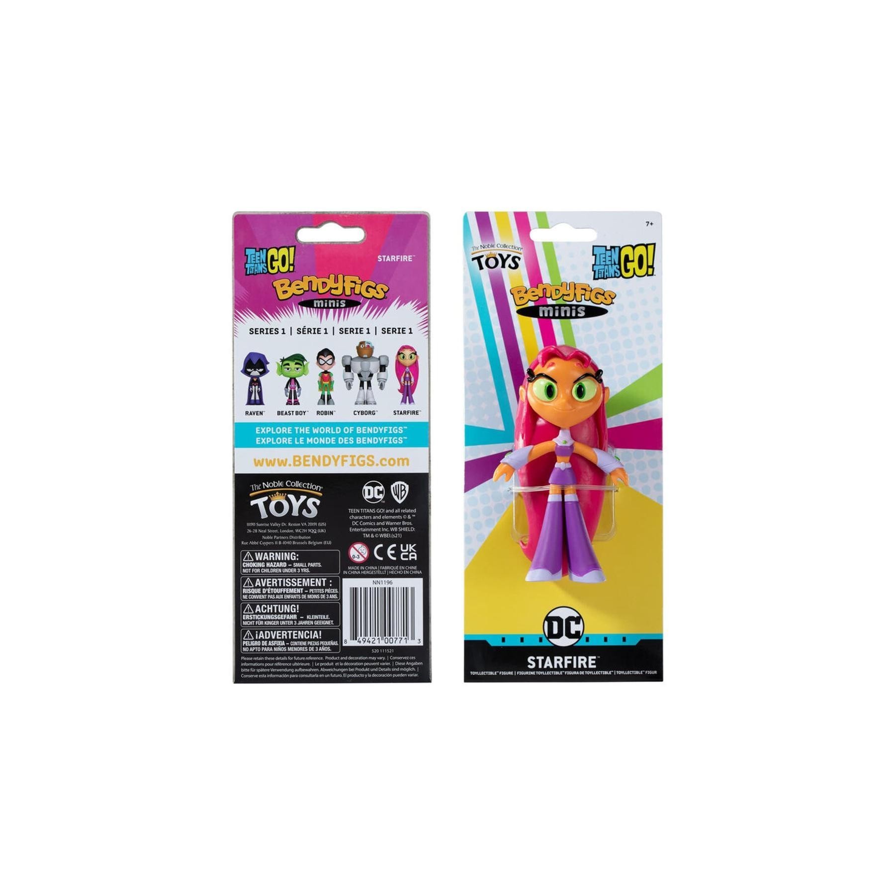 Figura Maleable Bendyfigs Minis Starfire Teen Titans Go 11Cm