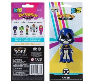 Figura Maleable Bendyfigs Minis Raven Teen Titans Go 11Cm