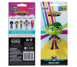 Figura Maleable Bendyfigs Minis Beats Boy Teen Titans Go 11C