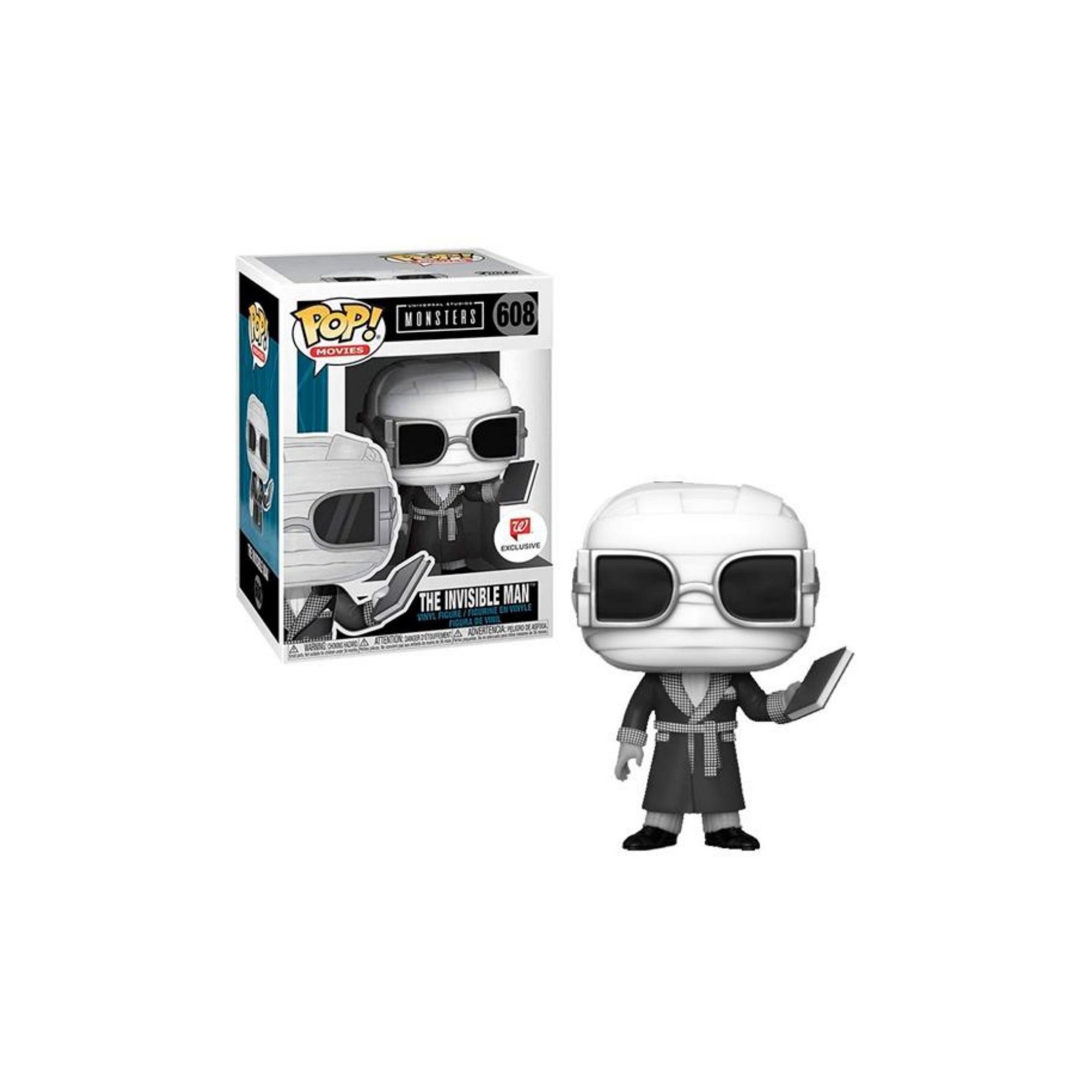 Figura Pop Universal Monsters Invisible Man Black And White