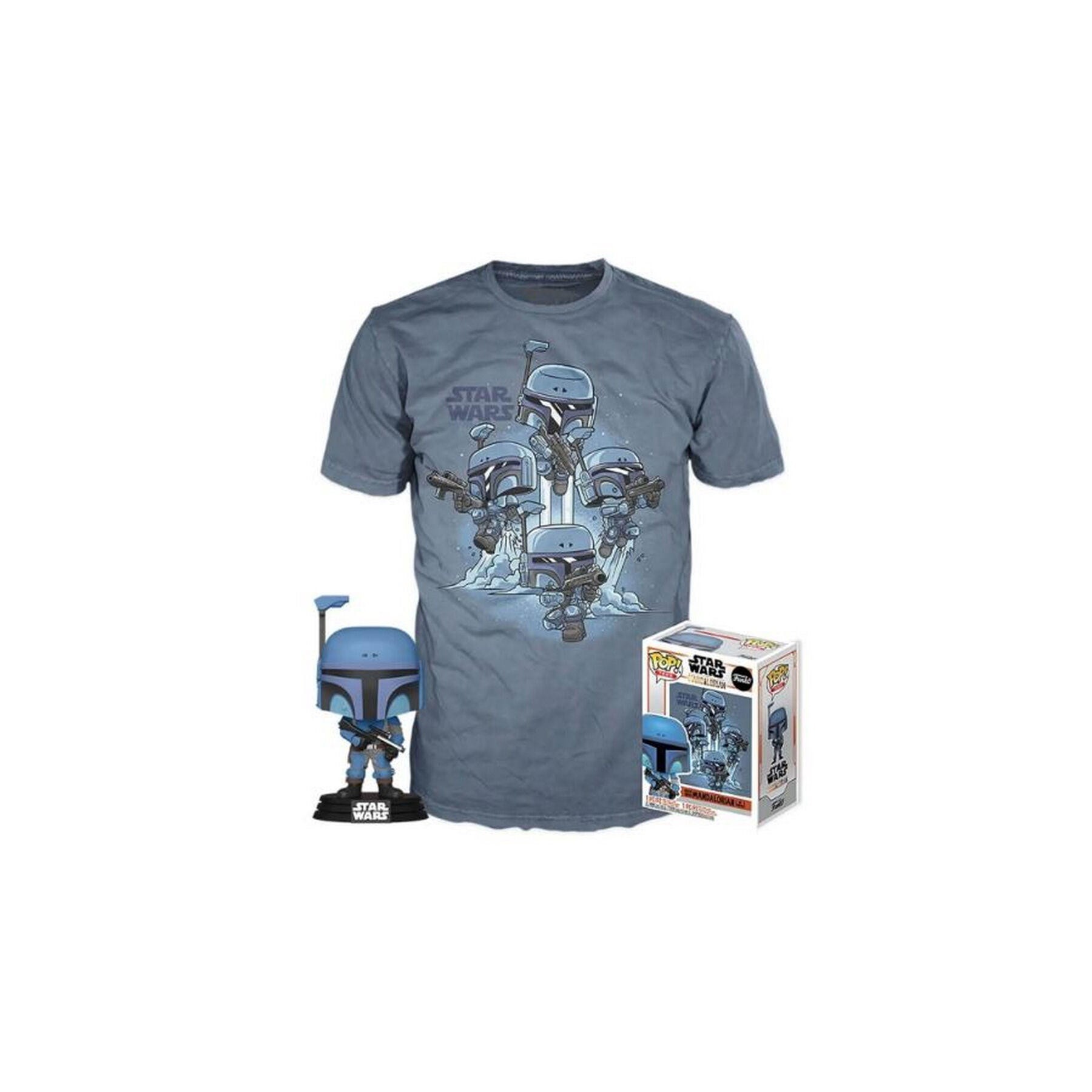 Set Figura Pop & Tee Star Wars Mandalorian L