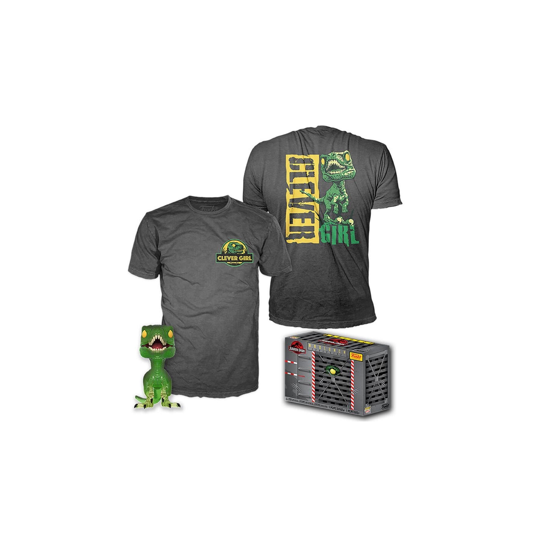 Set Figura Pop & Tee Jurassic Park Velociraptor Exclusive