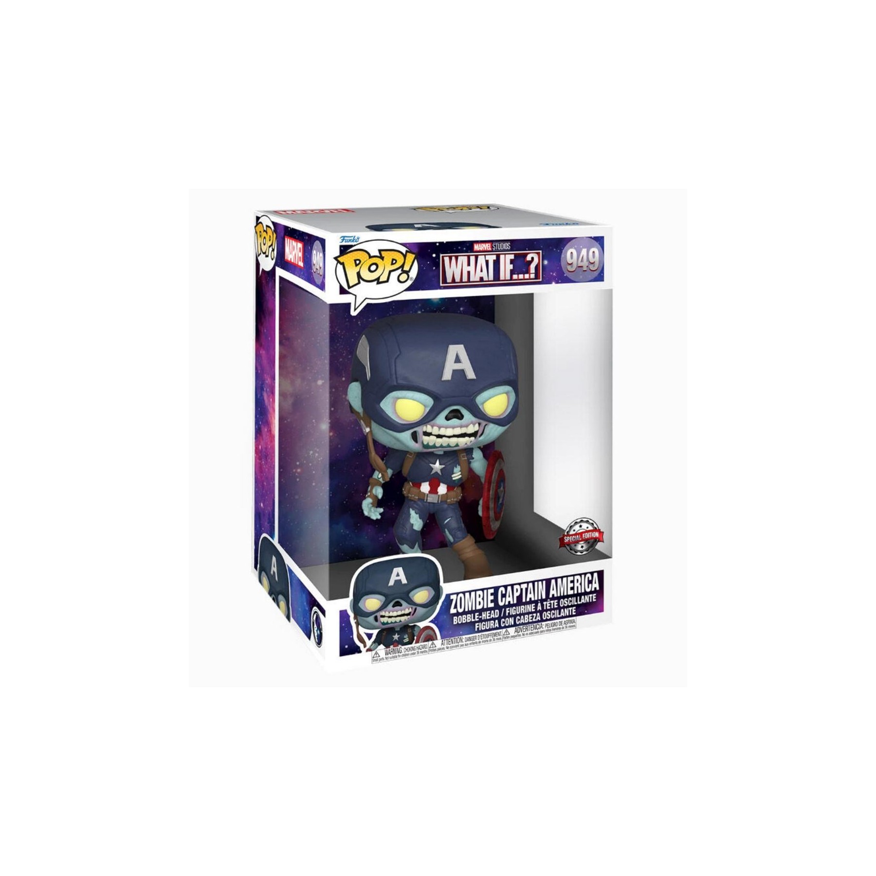 Figura Pop Marvel What If Zombie Captain America Exclusive 2