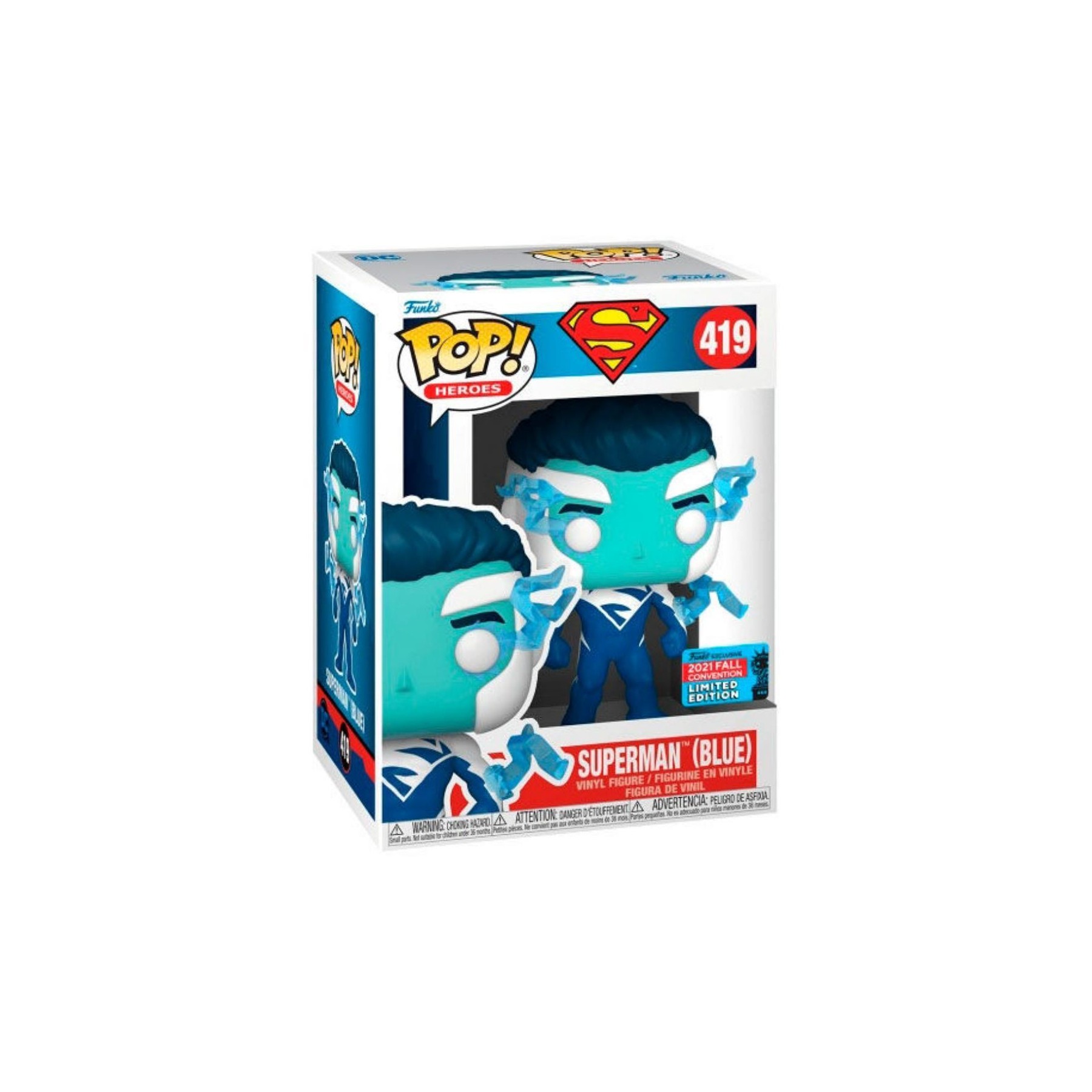 Figura Pop Dc Comics Superman Blue Exclusive