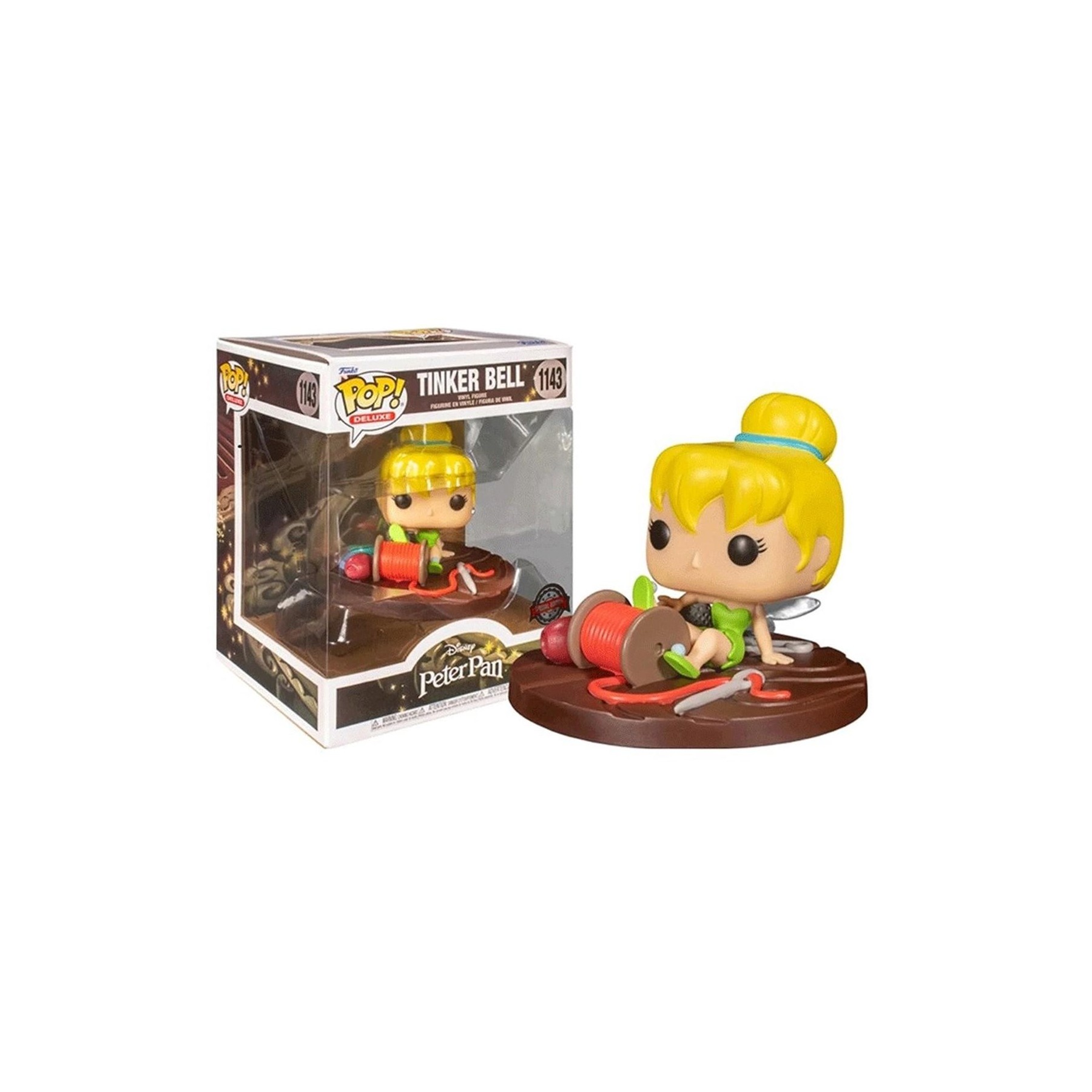 Figura Pop Disney Peter Pan Tinker Bell On Spool Exclusive