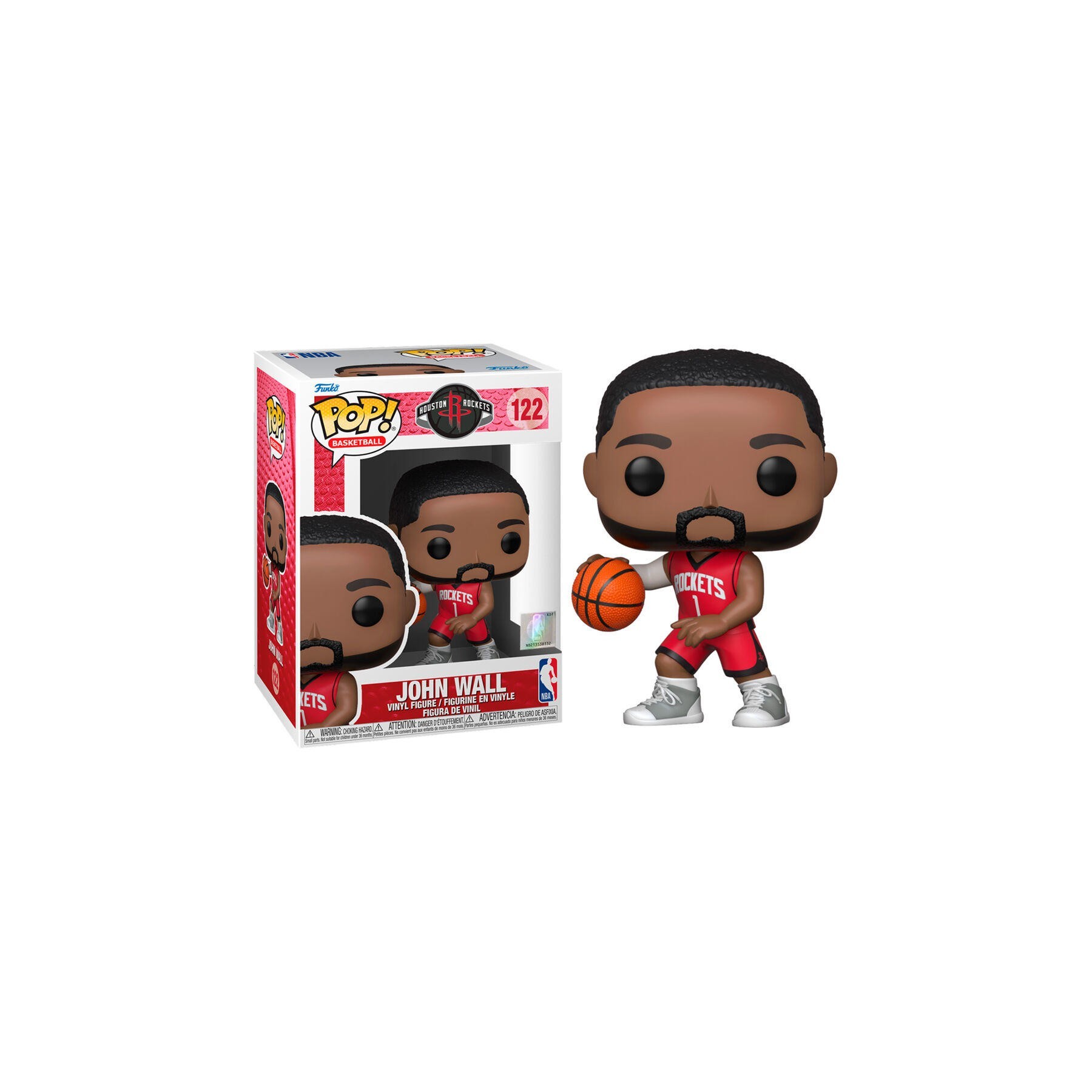 Figura Pop Nba Celtics Rockets Johnwall Red Jersey