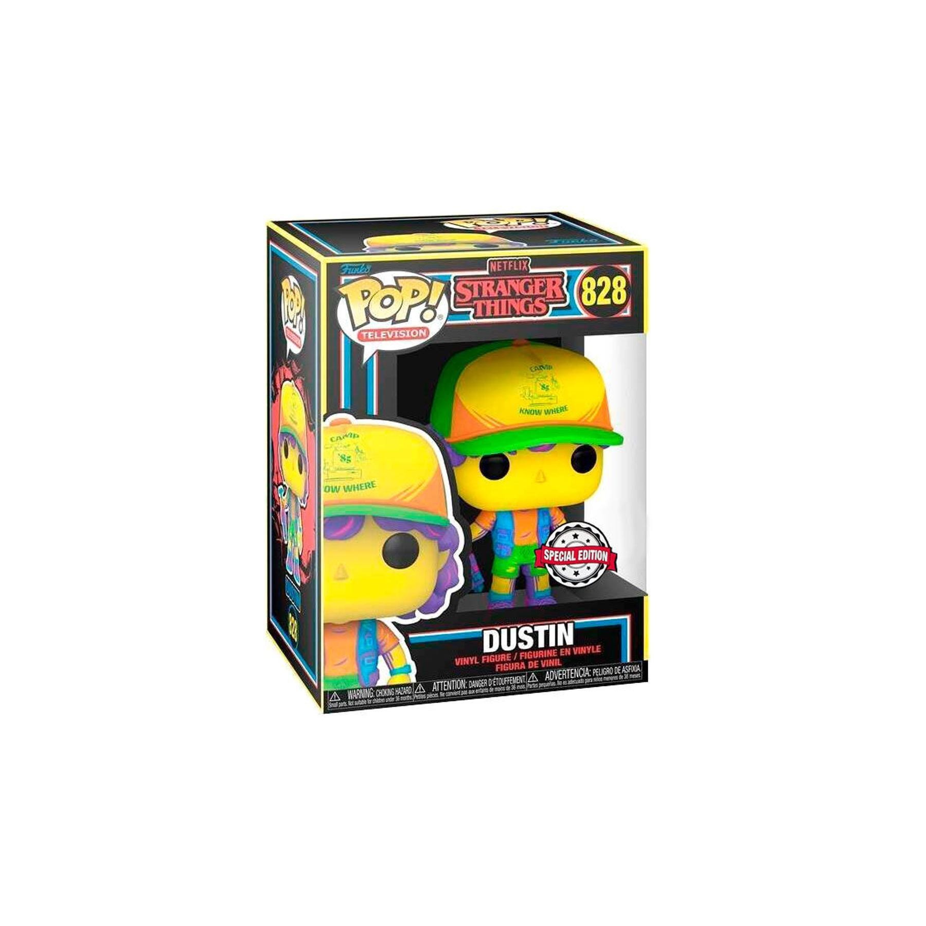 Figura Pop Stranger Things Dustin In Beef Black Light Exclus
