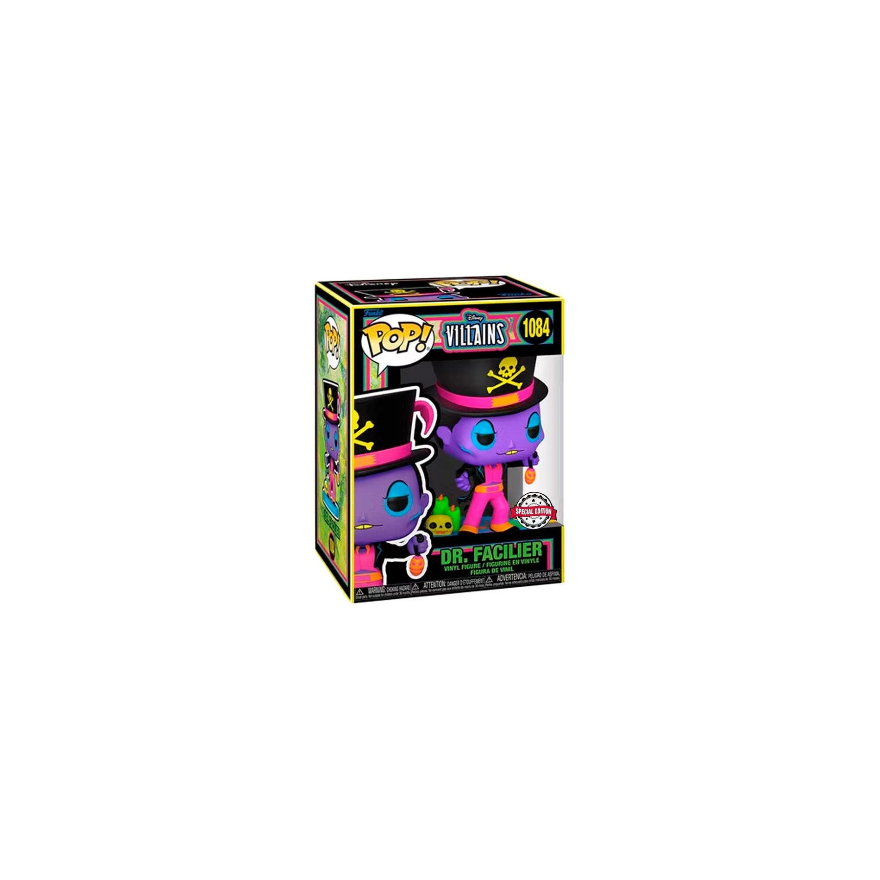 Figura Pop Disney Villains Dr. Facilier Black Light Exclusiv