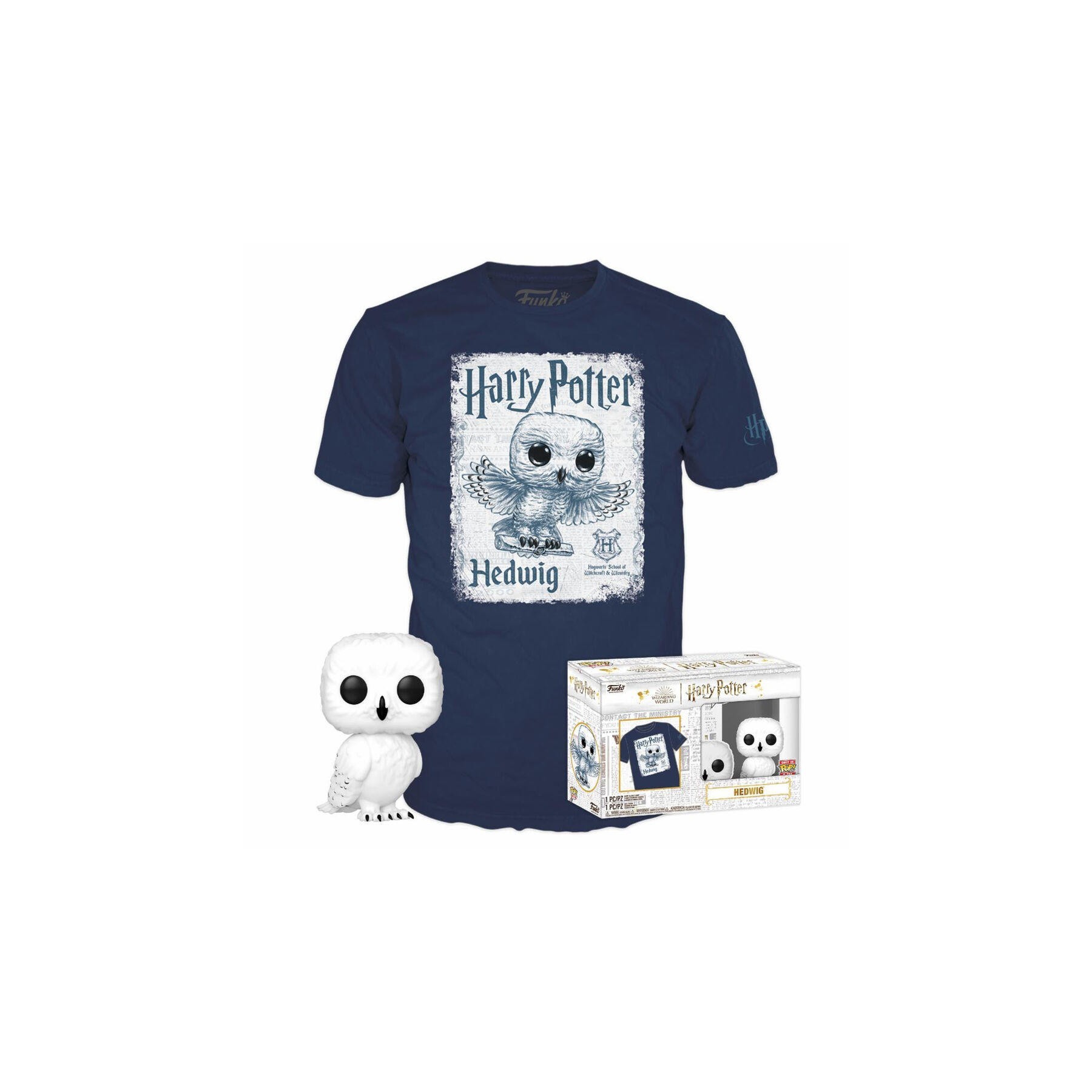 Set Figura Pop & Tee Harry Potter Hedwig