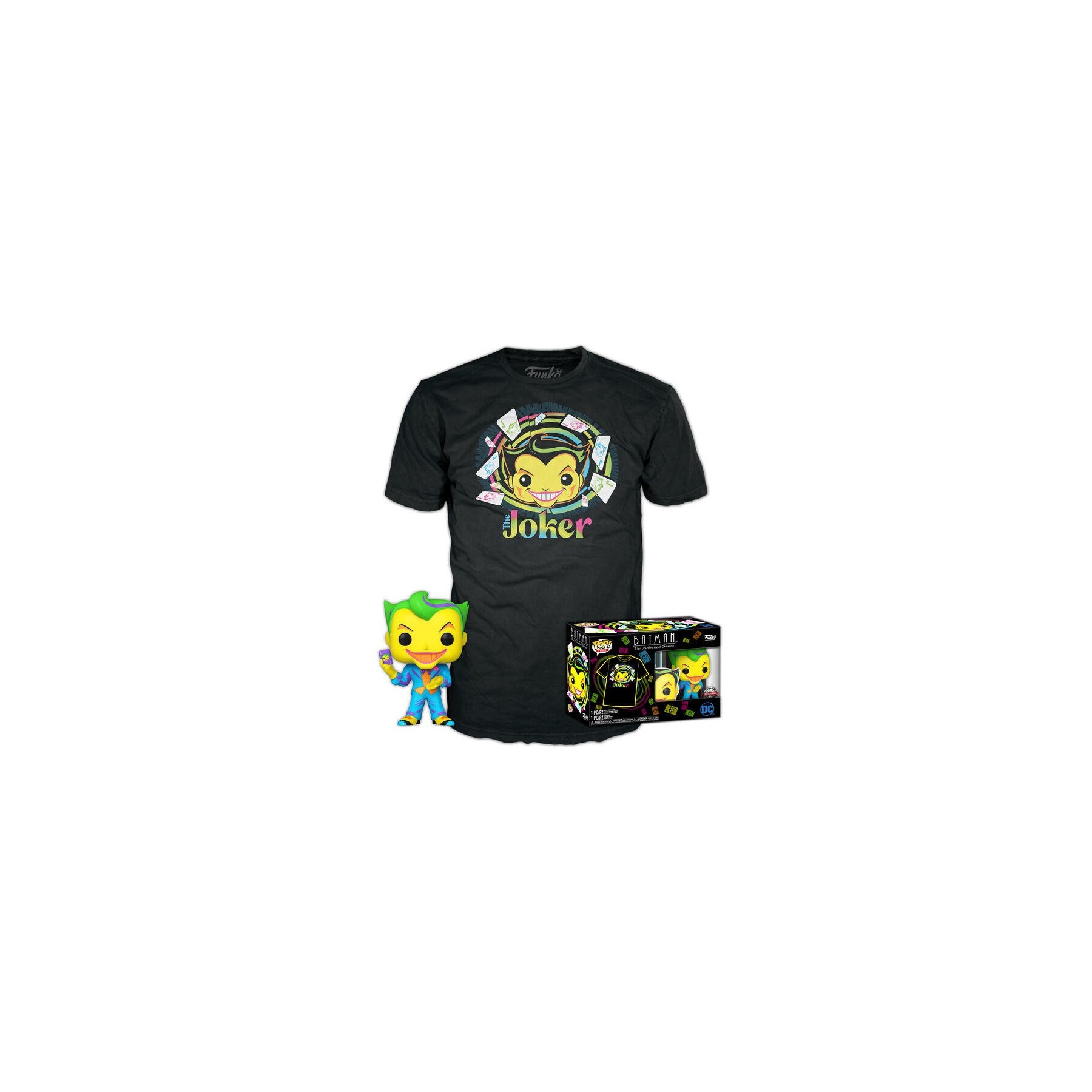 Set Figura Pop & Tee Dc Comics Batman Joker Exclusive