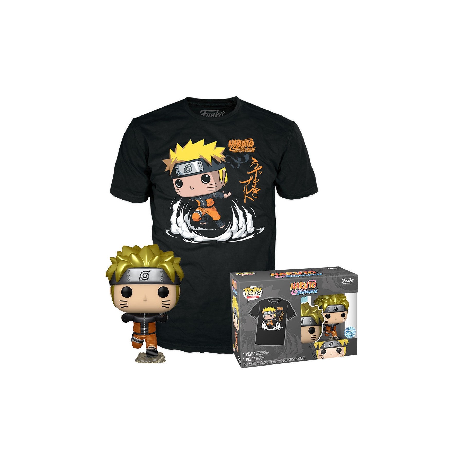 Set Figura Pop & Tee Naruto Shippuden Exclusive