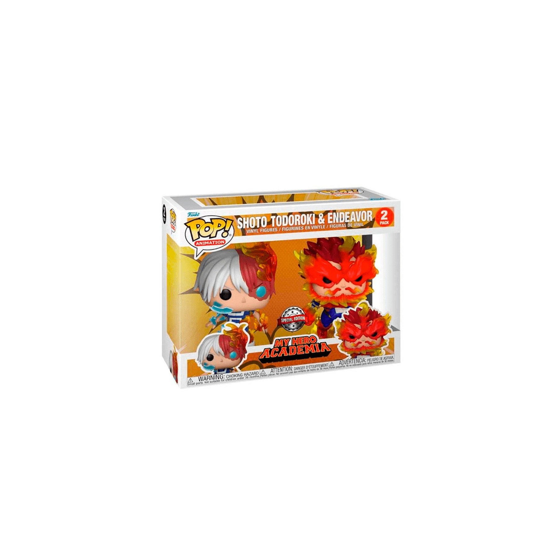 Blister 2 Figuras Pop My Hero Academia Shoto Todoroki & Ende