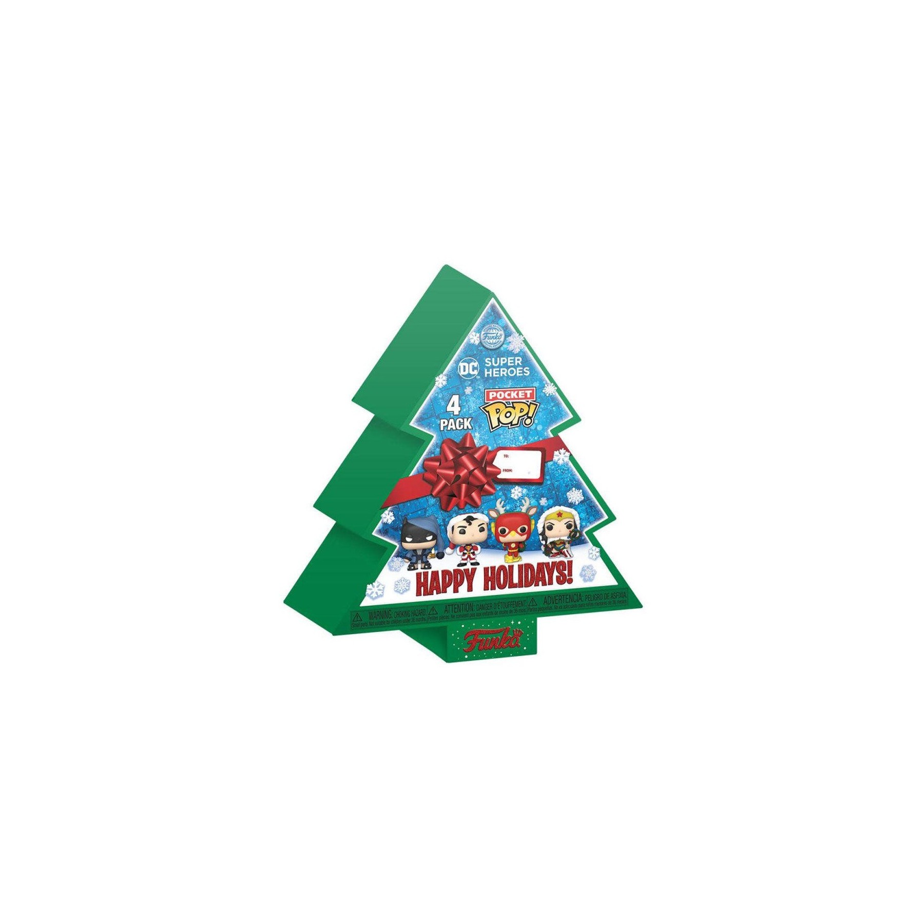 Arbol Navidad Con 4 Figuras Pocket Pop Dc Comics Tree Holida