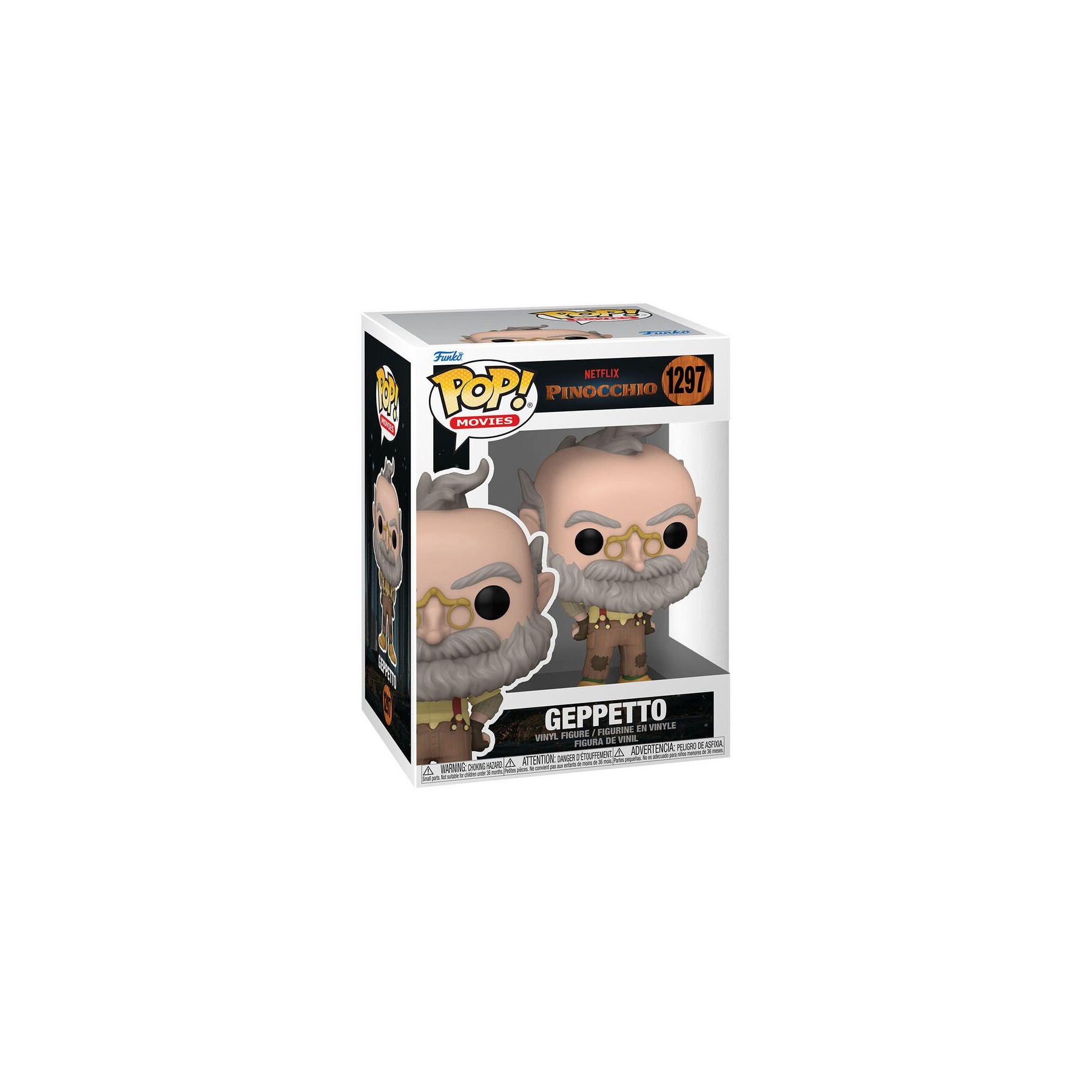 Figura Pop Netflix Pinocchio Geppeto