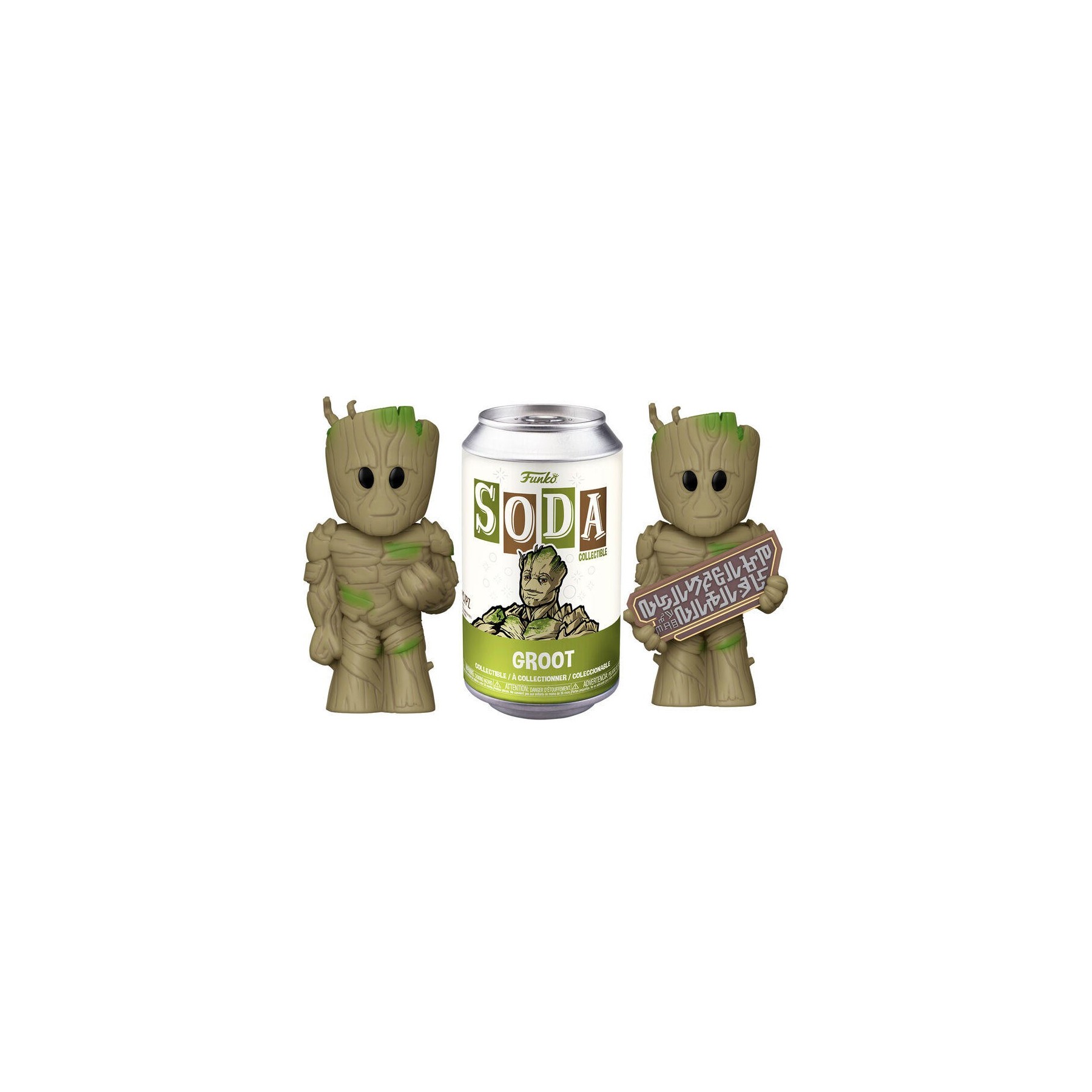 Figura Vinyl Soda Marvel Guardianes De La Galaxia Groot 5 +