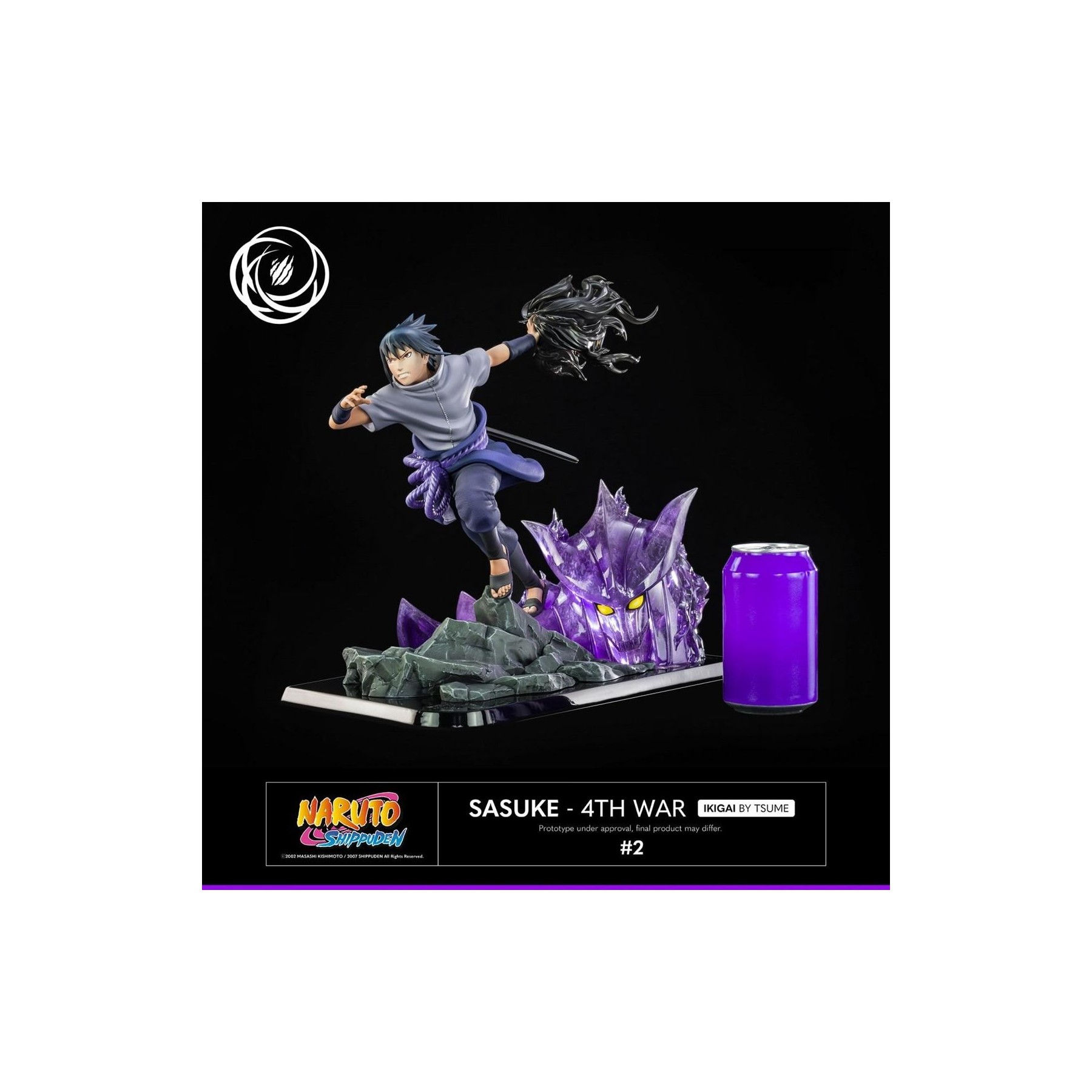 Figura Tsume Art Naruto Shippuden Sasuke Uchiha 4Th War Resi