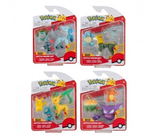 Pack De 3 Fuguras Pokemon Batalla Ola 10 Surtido De 4