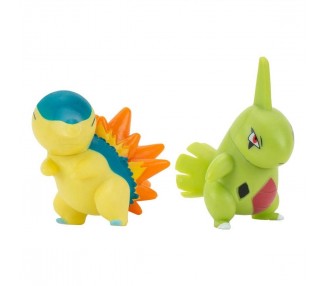 Pack De 2 Figuras Jazwares Pokemon Batalla Cyndaquil & Larvi
