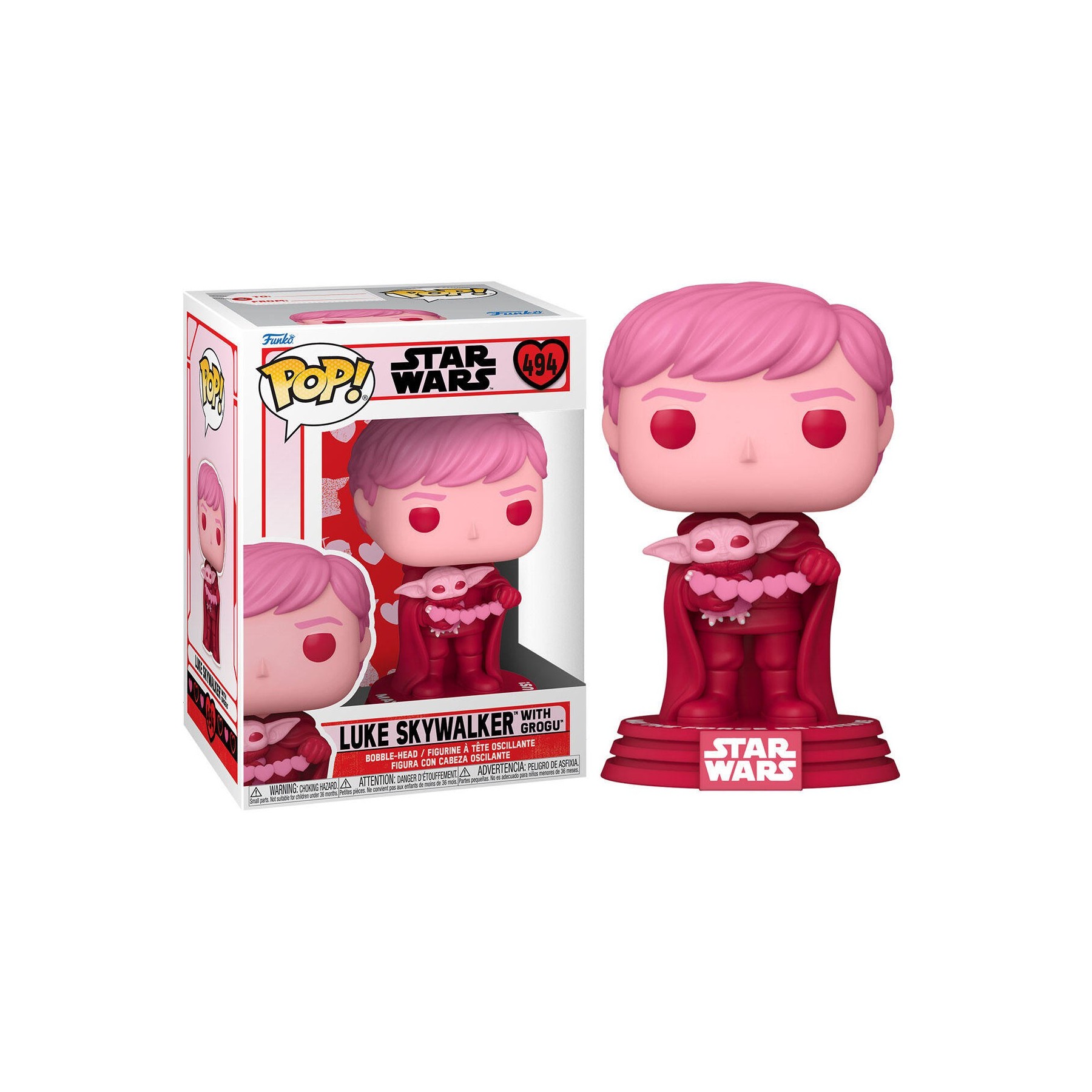 Funko Pop Star Wars The Mandalorian San Valentín Luke Skywal