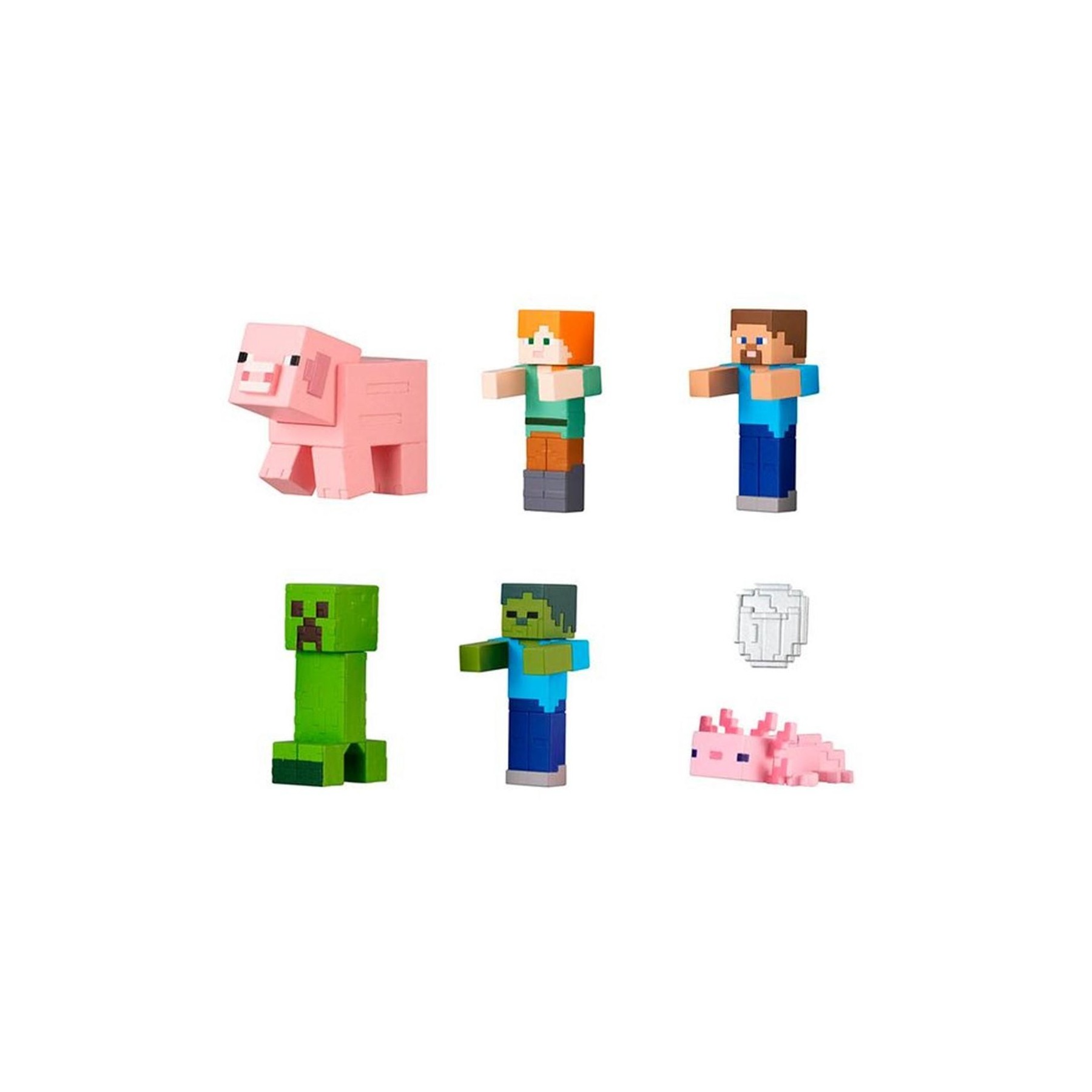 Set Gashapon Figuras Bandai Lote 40 Articulos Minecraft Nara