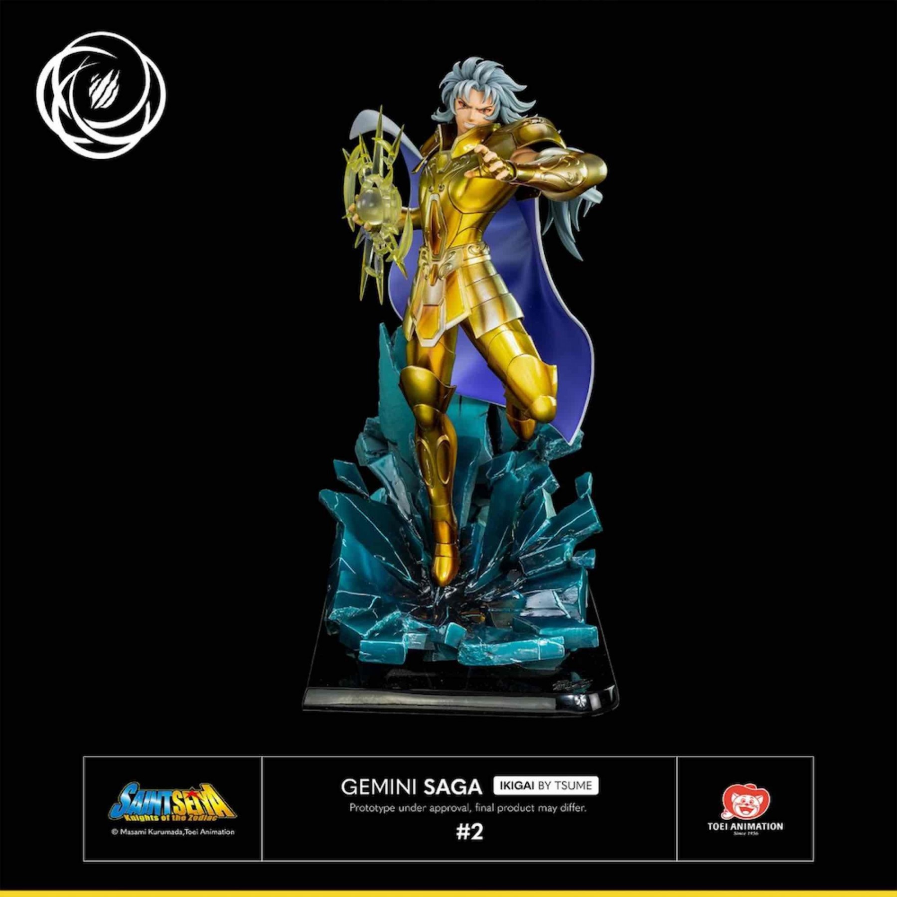 Figura Tsume Arts Saint Seiya Gemini Saga Resina Escala 1 -