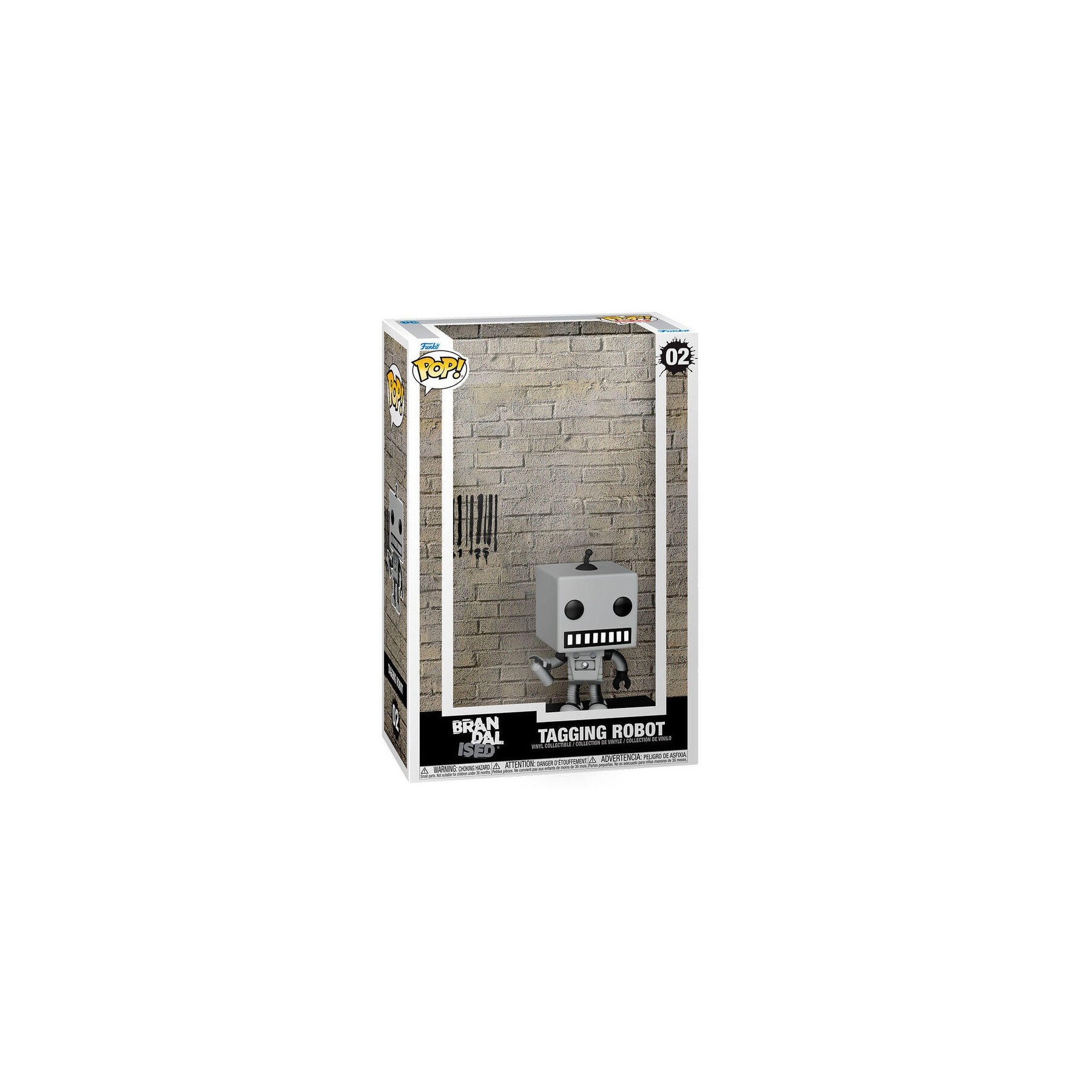 Figura Pop Art Cover Brandalised Tagging Robot