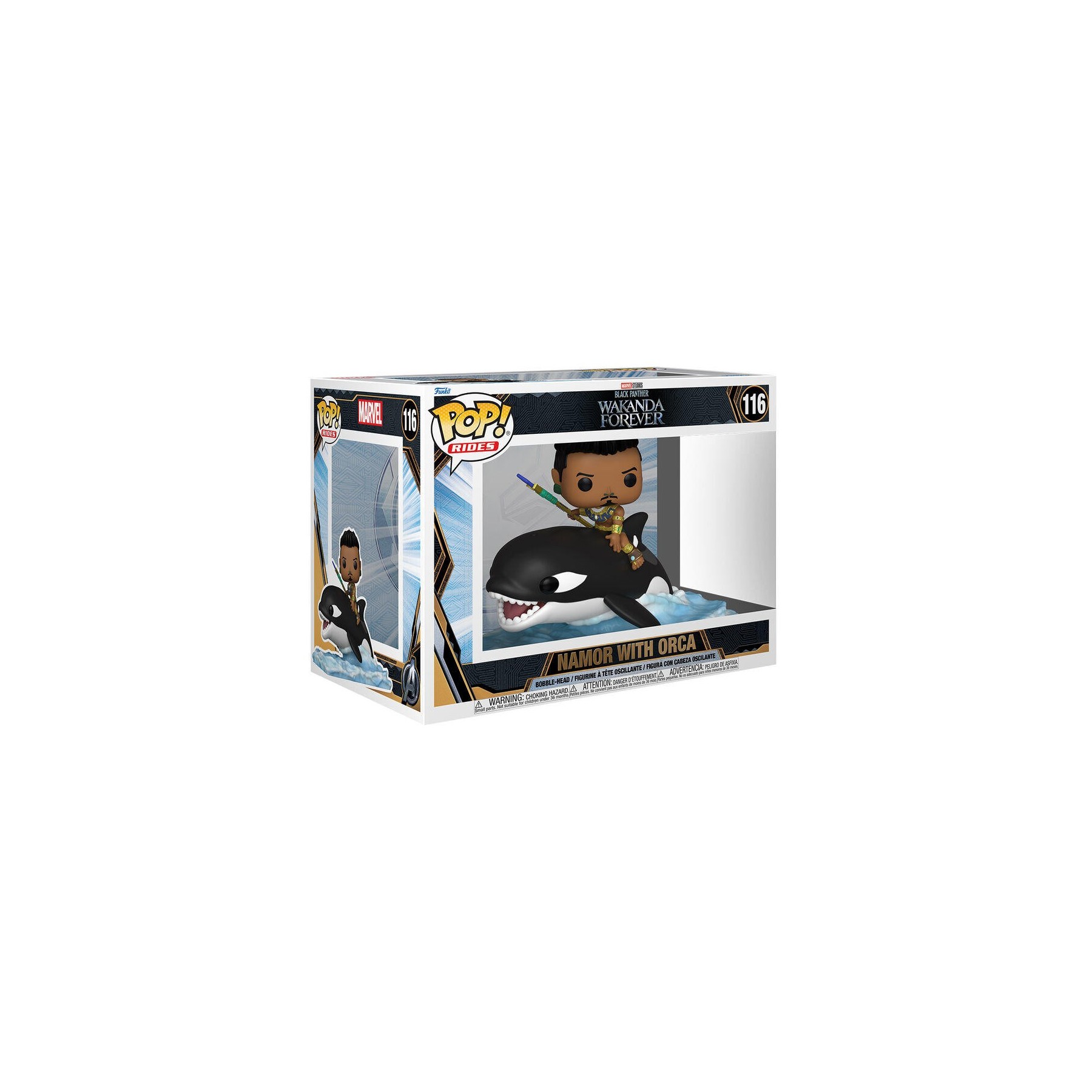 Figura Pop Marvel Black Panther Wakanda Forever Namor With O