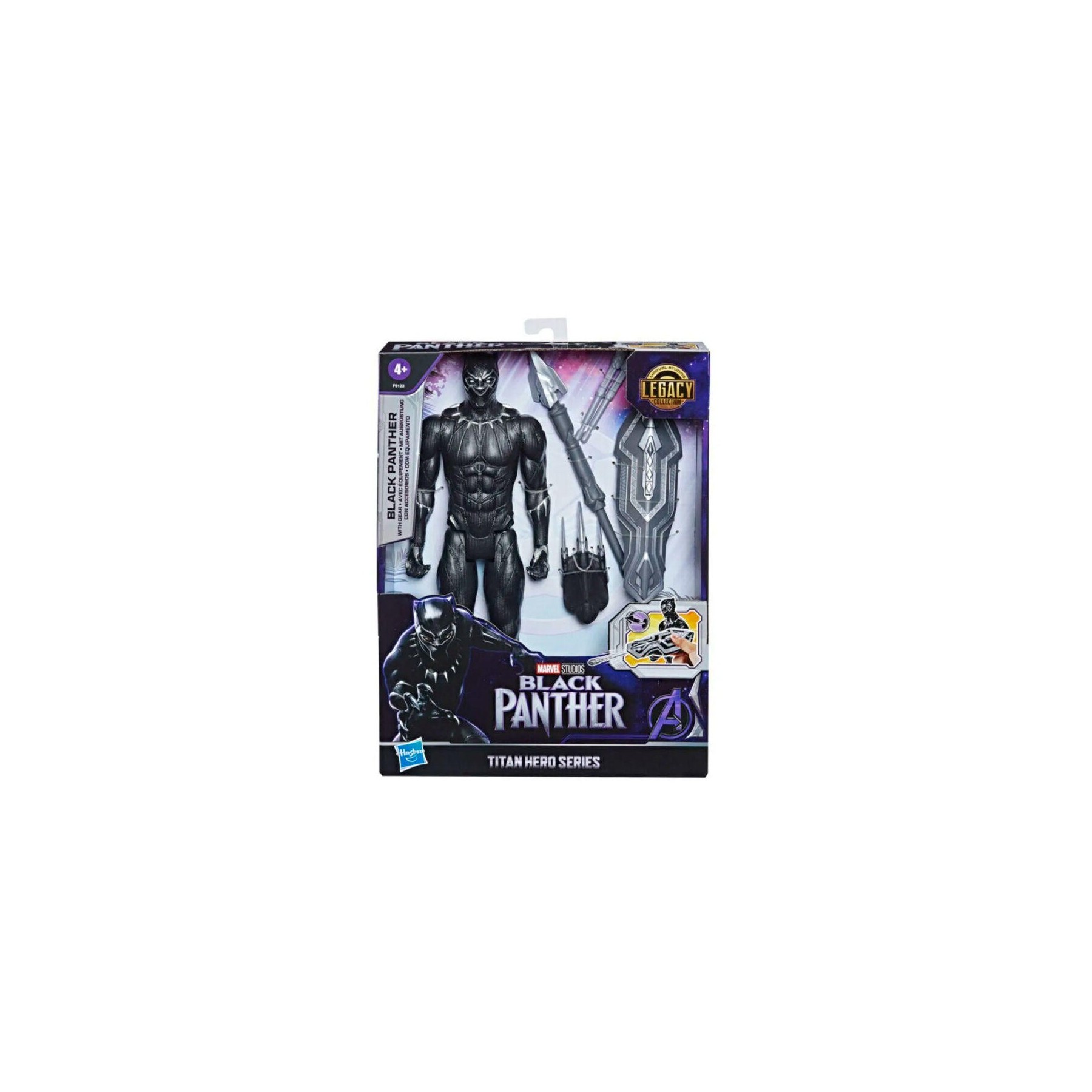 Figura Black Panther Titan Hero Series Marvel 30Cm