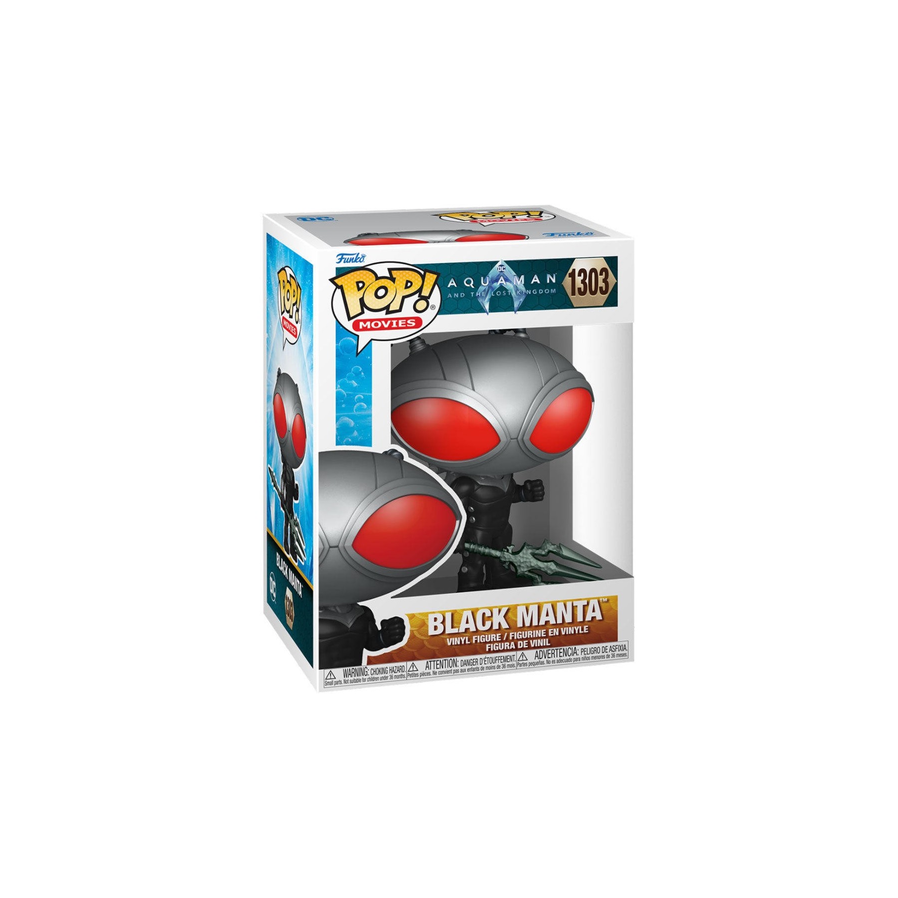 Figura Pop Dc Comics Aquaman Y El Reino Perdido Black Manta