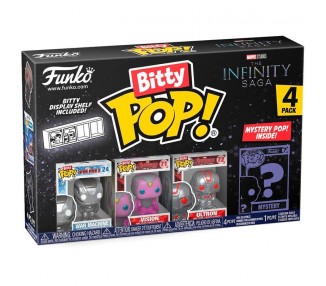 Blister 4 Figuras Bitty Pop Marvel The Infinity Saga Iron Ma