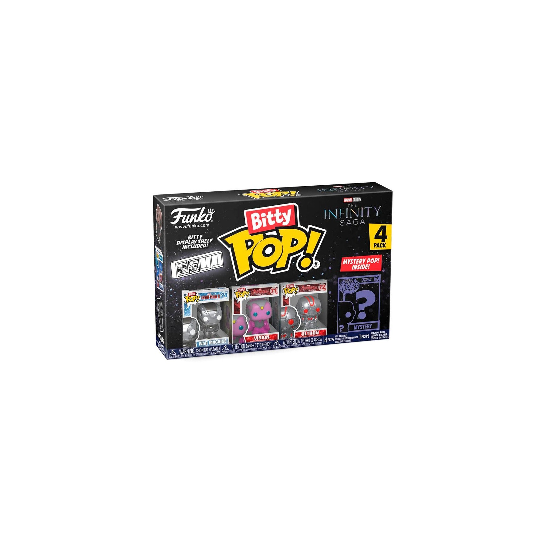 Blister 4 Figuras Bitty Pop Marvel The Infinity Saga Iron Ma