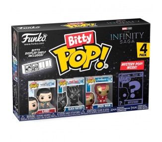 Blister 4 Figuras Bitty Pop Marvel The Infinity Saga Loki