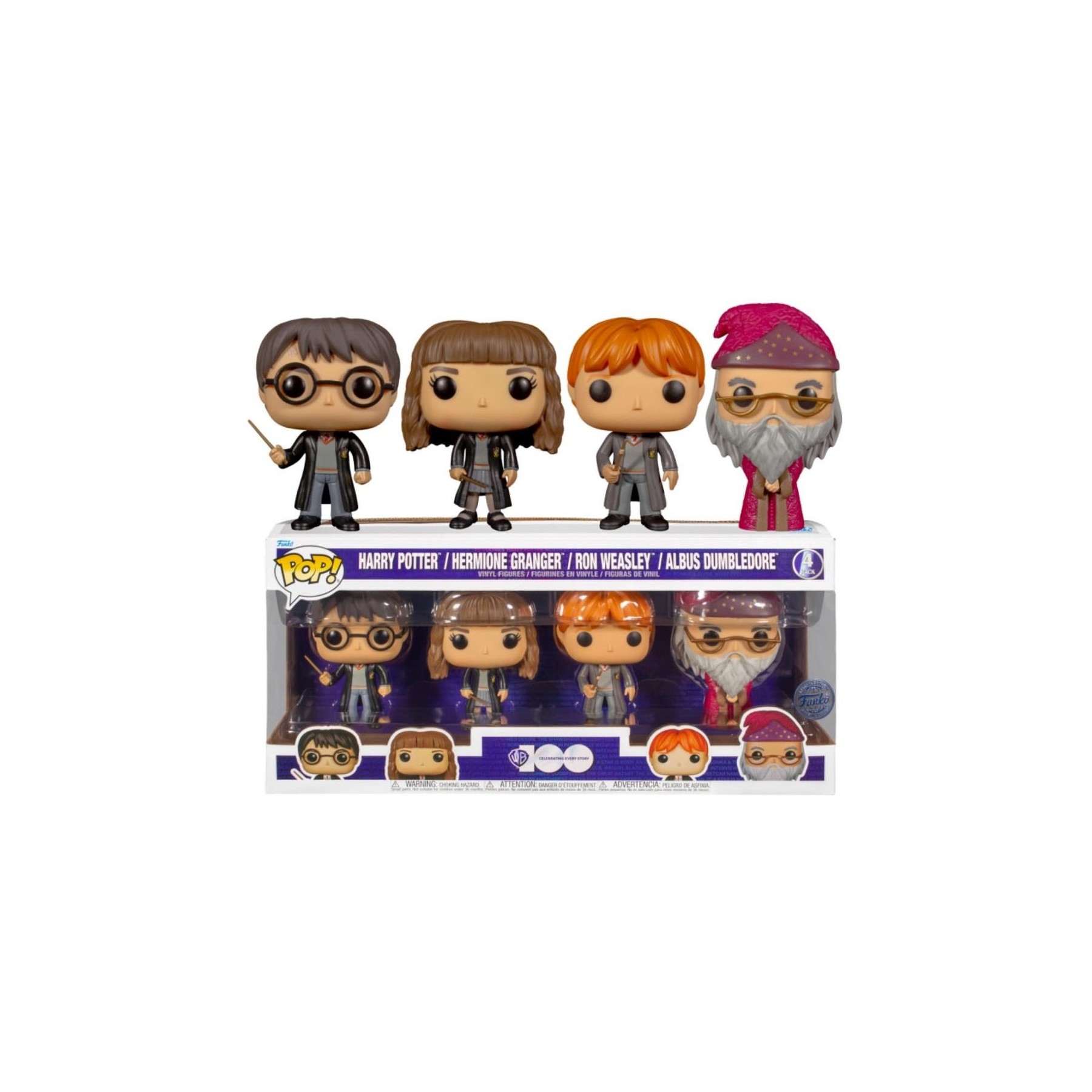 Funko Pop Harry Potter Pack 4 Figuras Harry Hermione Dumbled