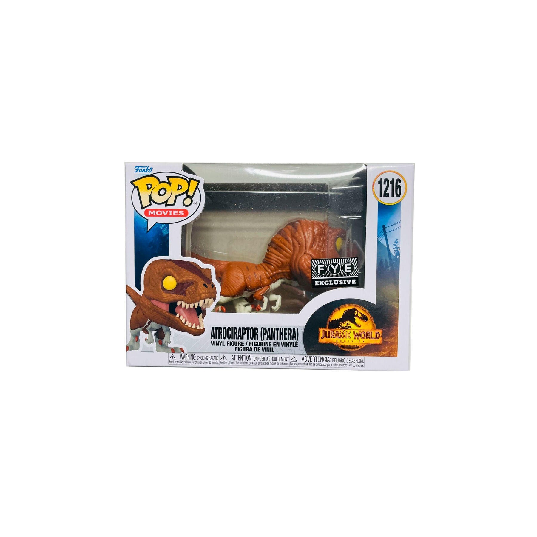 Figura Pop Jurassic World 3 Atrociraptor Panthera Exclusive