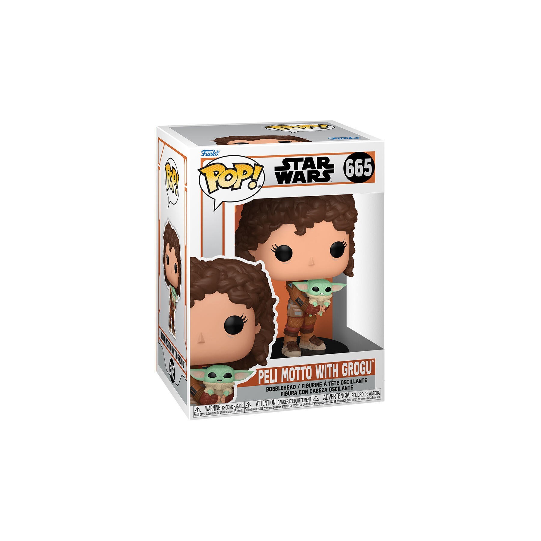 Figura Pop Star Wars Mandalorian 9 Peli Motto With Grogu