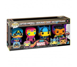 Blister 4 Figuras Pop Marvel Exclusive