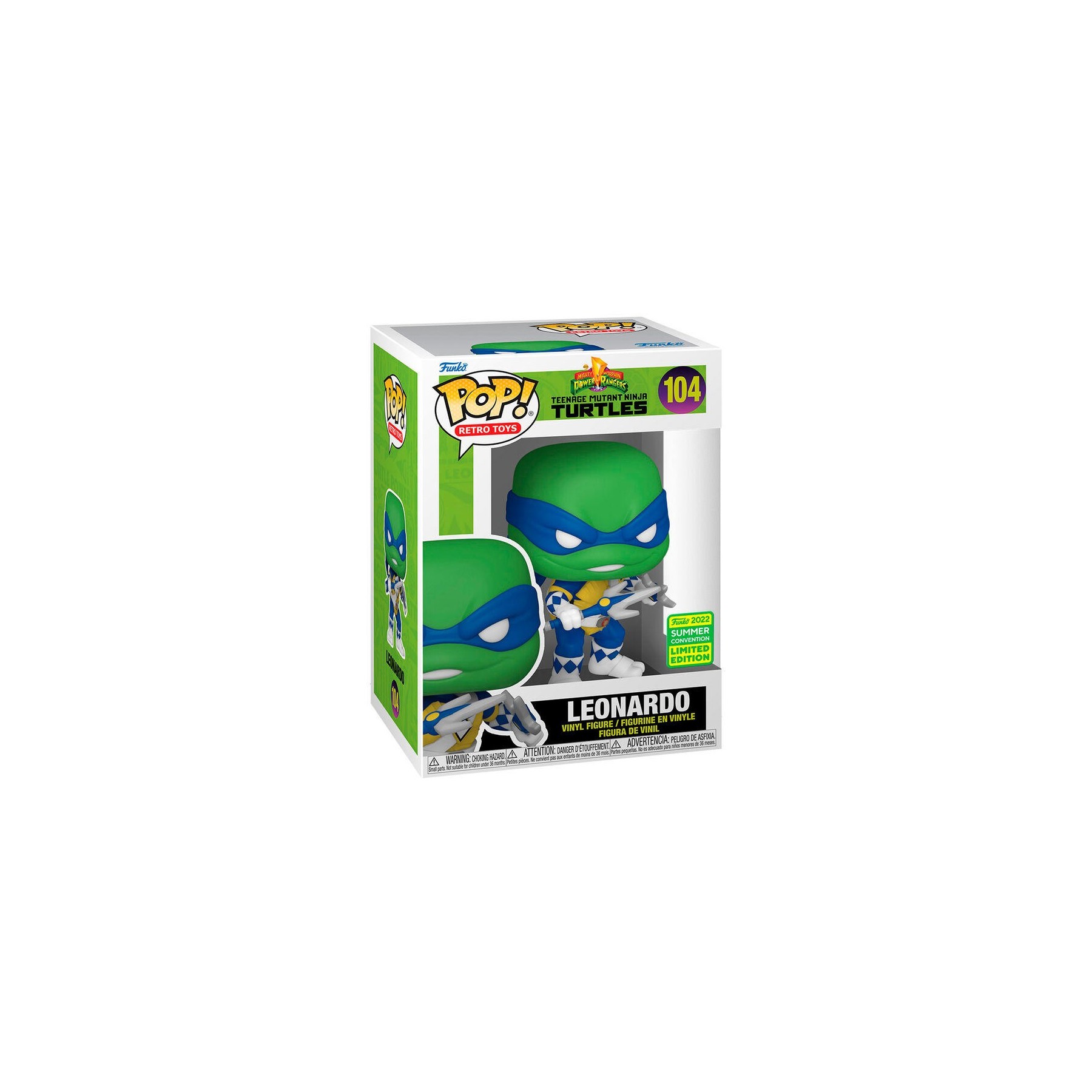 Las Tortugas Ninja X Power Rangers - Pop Leonardo **Edición