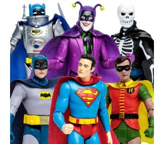 Figura Mcfarlane Dc Retro Batman 66 Wave 88 1 Unidad Aleator